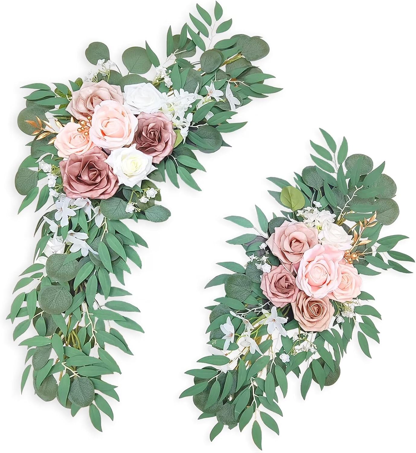 Dusty Rose Artificial Flower Swag Wedding Arch Decor