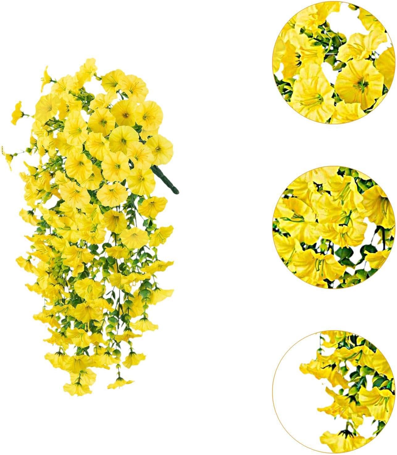 Tachiuwa Artificial Spring Teardrop Swag Wedding Decor Yellow