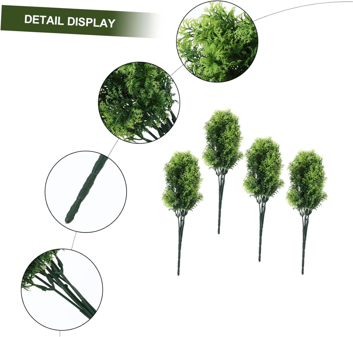 4pcs Decorative Artificial Plants for Home Office and Parties