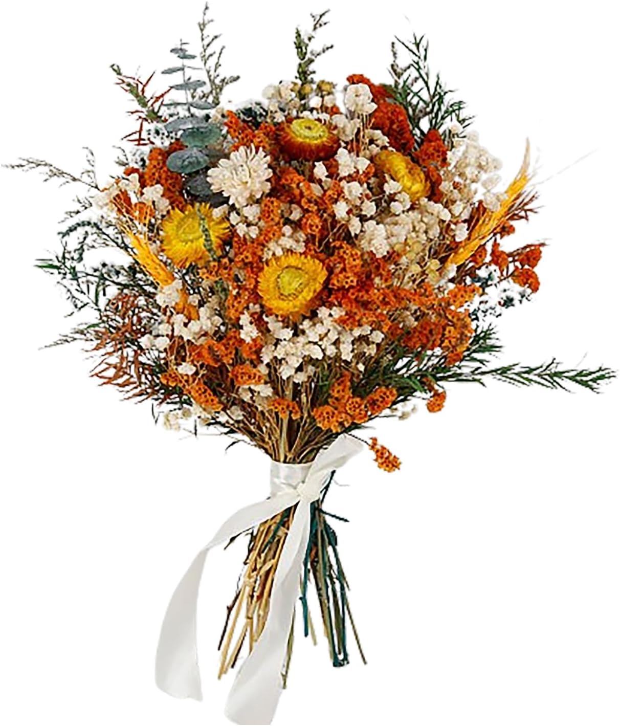 Fall Dried Flower Bouquet Artificial Mixed Foliage Wedding Centerpiece