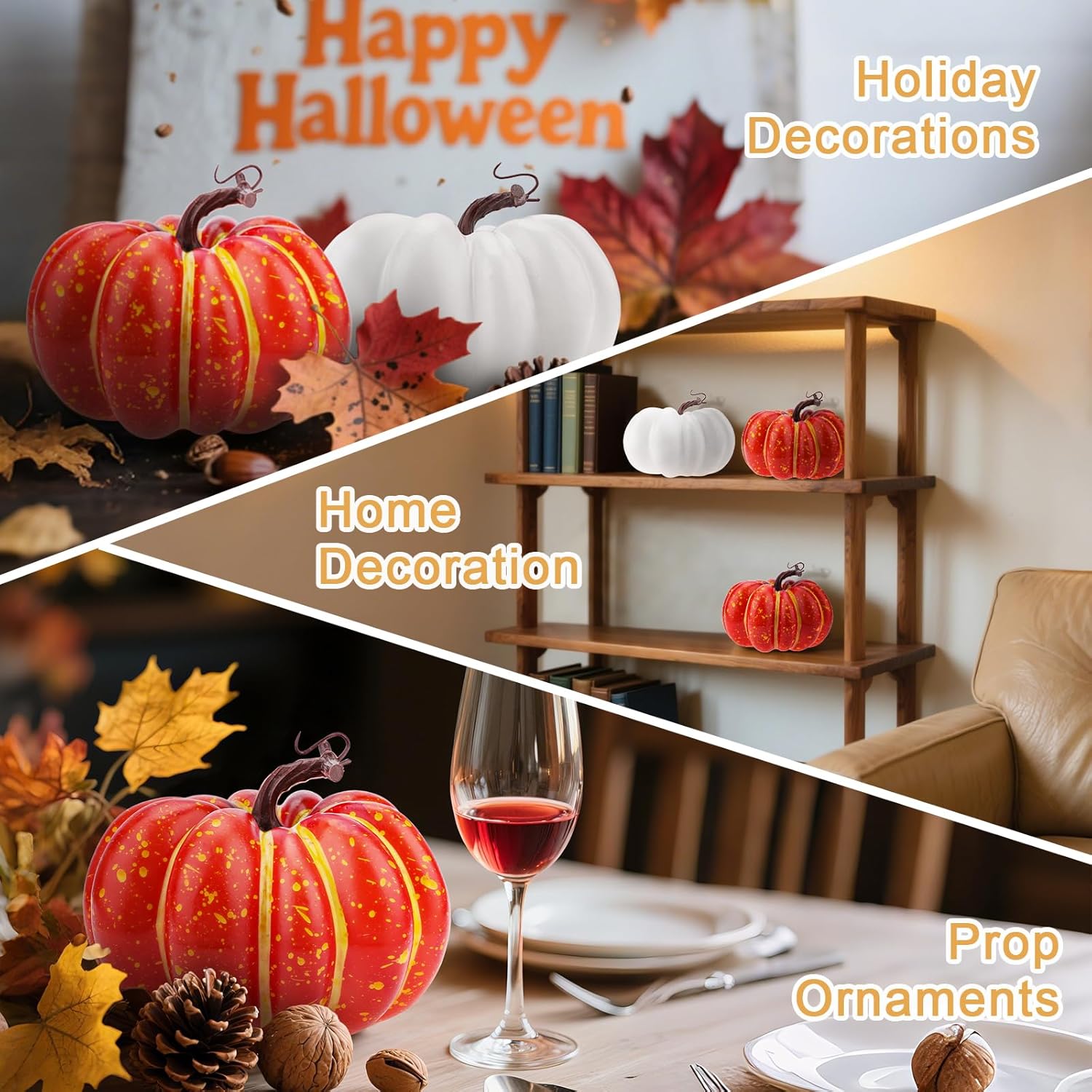 67 Inch Artificial Foam Pumpkin for Fall Decor