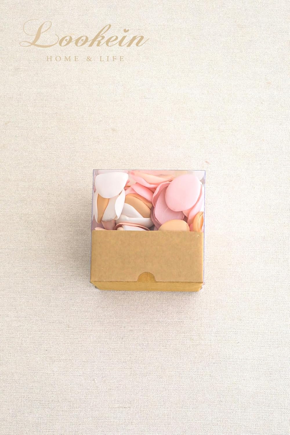 Lookein 300pcs Rose Petals Satin for Wedding Decorations
