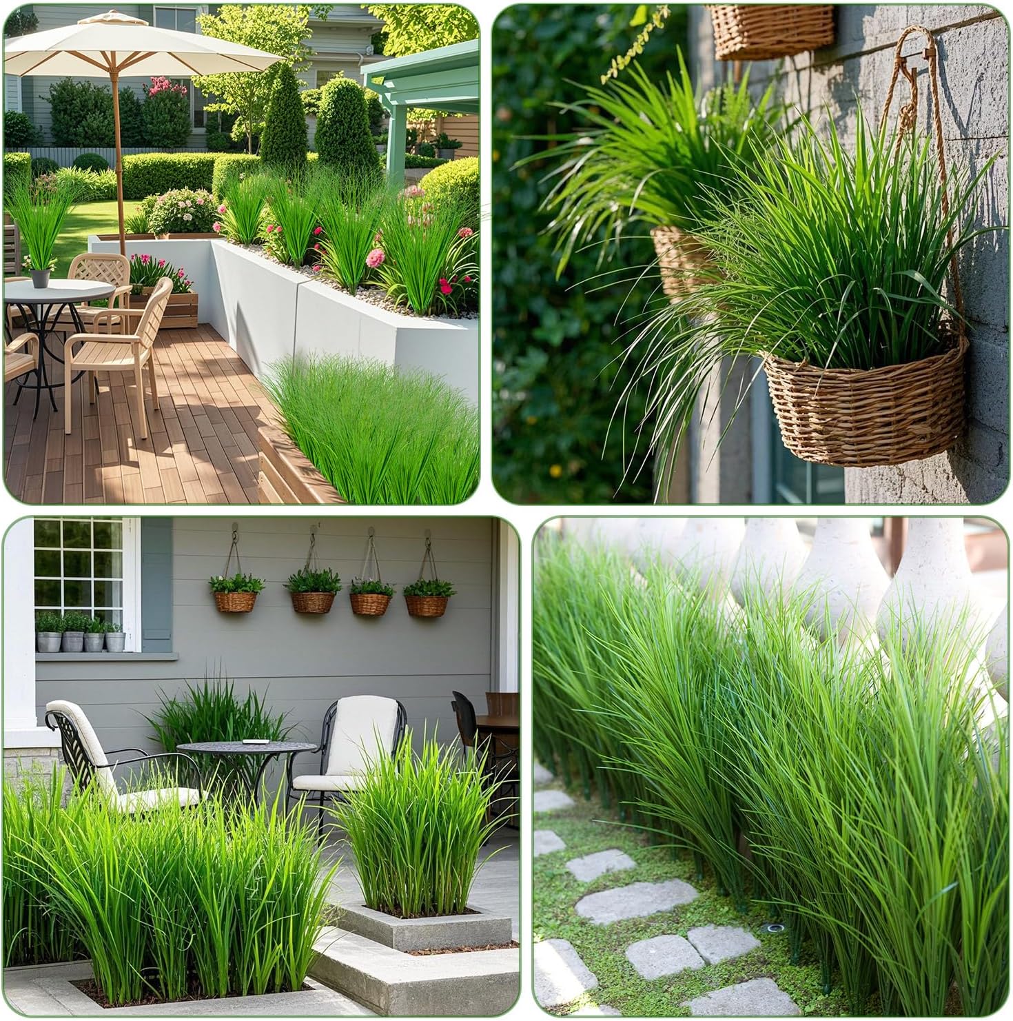 15 Bundles Artificial Grass for Decor and Landscaping
