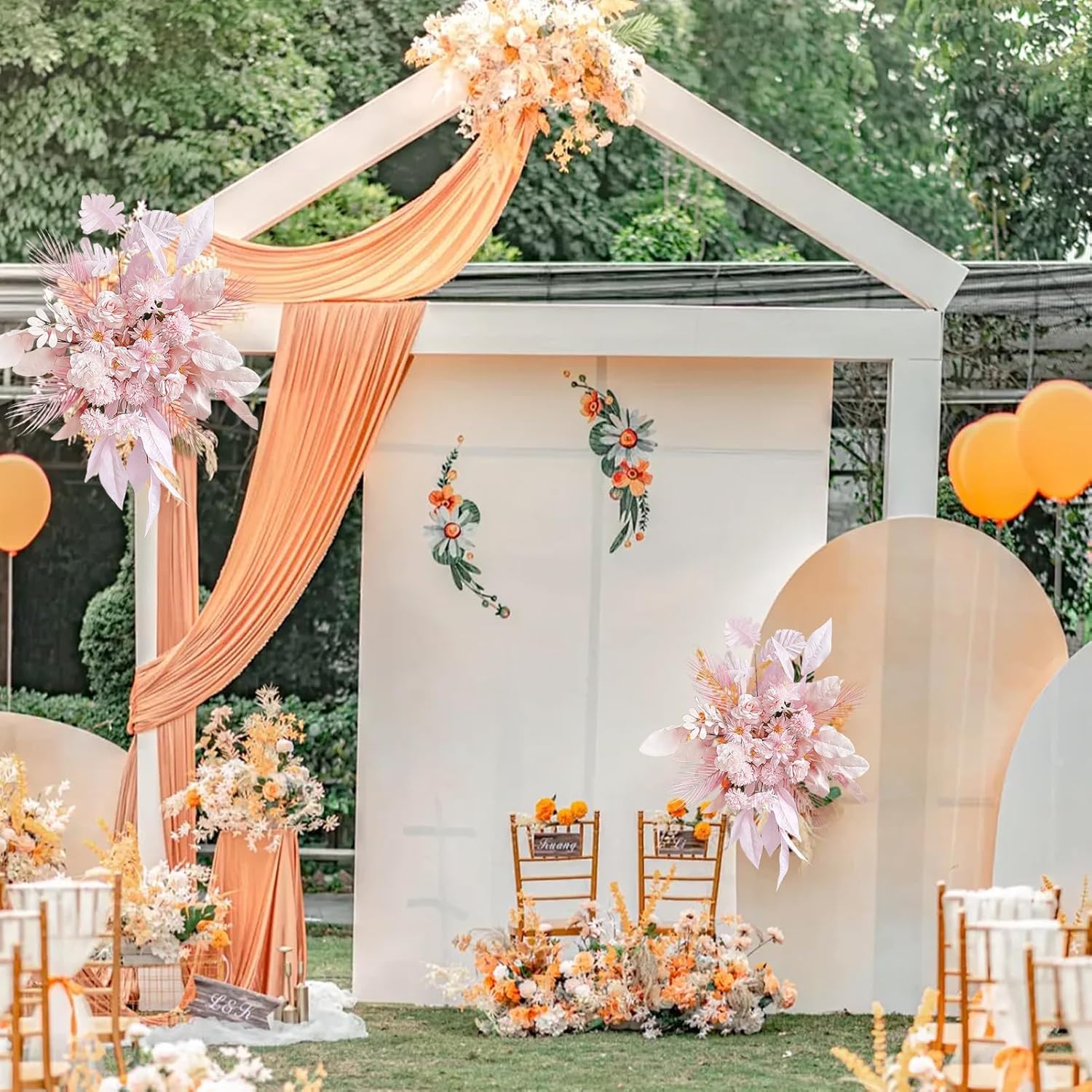 Marooma Artificial Wedding Arch Flowers 374 Inch