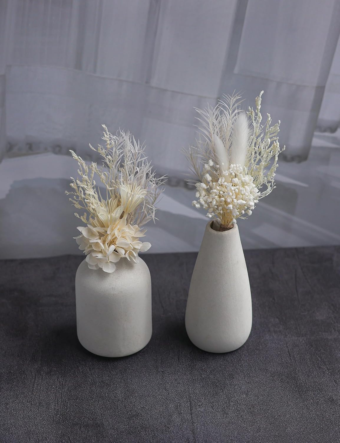 Mini Dried Flower Bouquet Pack of 6 White