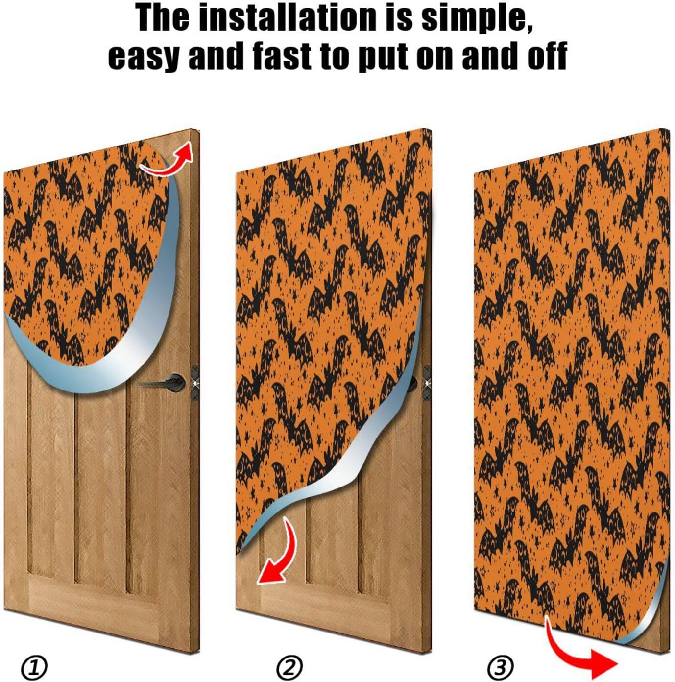 Susiyo Many Bats Halloween Door Cover