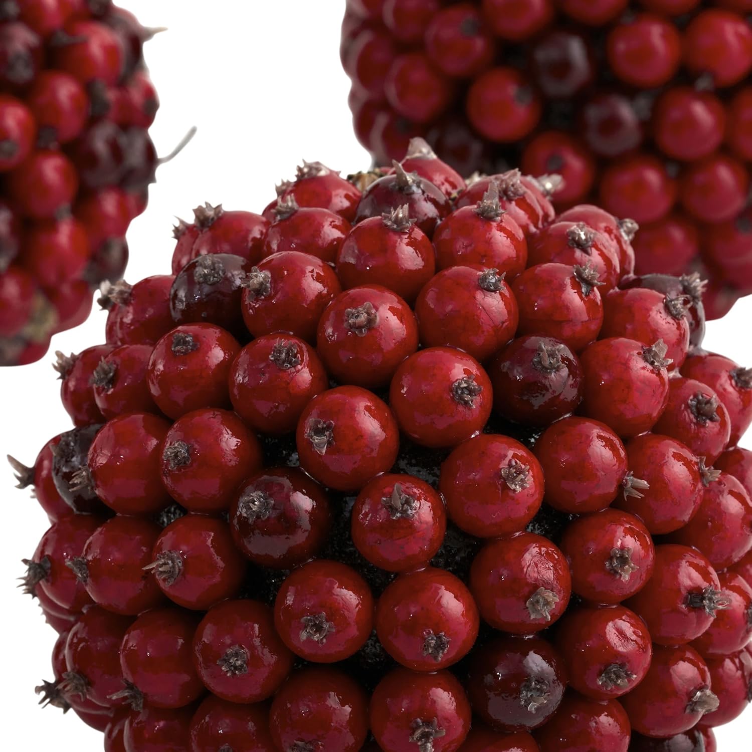 Nearly Natural 5 Inch Red Berry Ball Set of 6