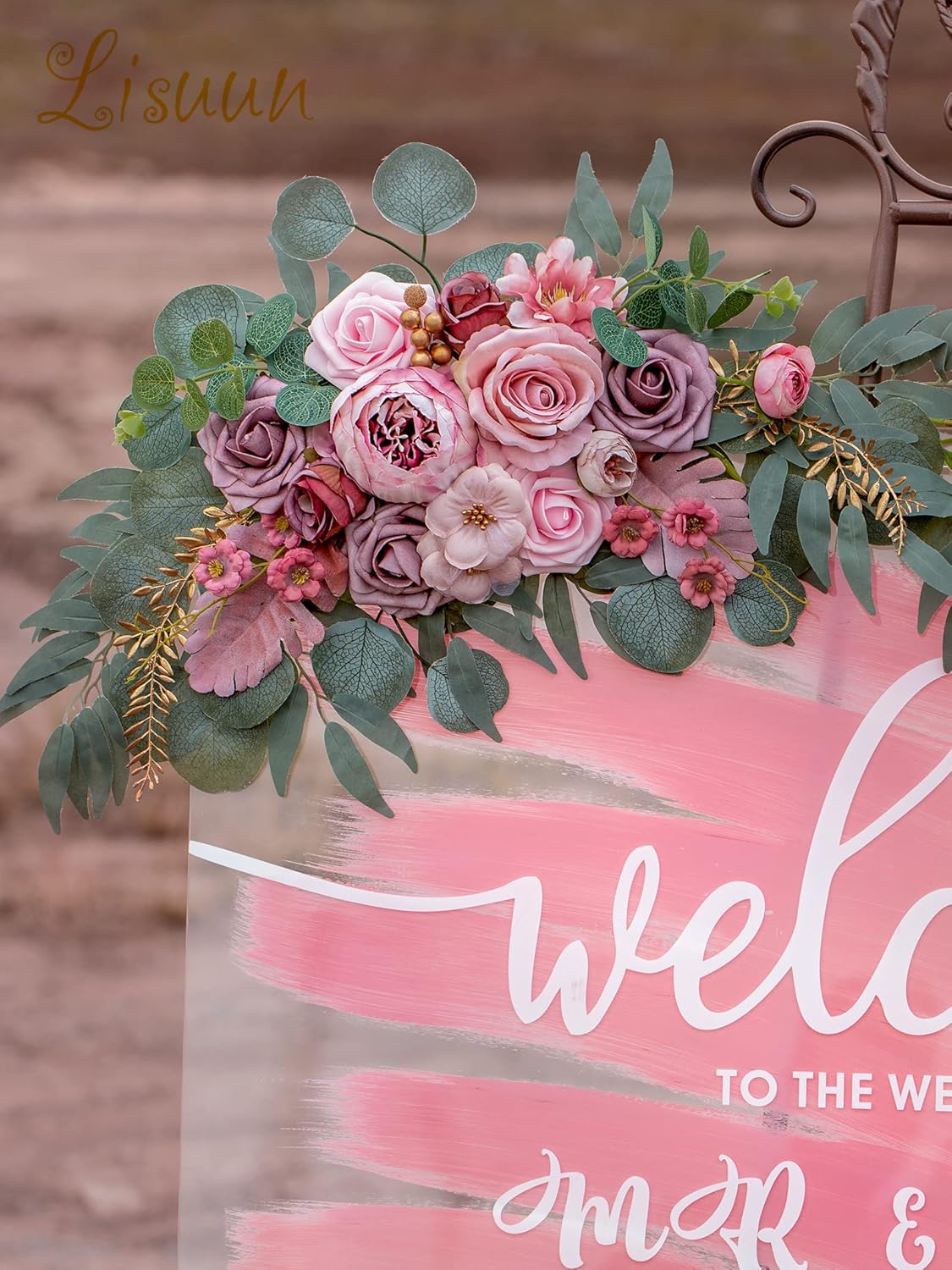 Lisuun Wedding Arch Flowers Pack of 2