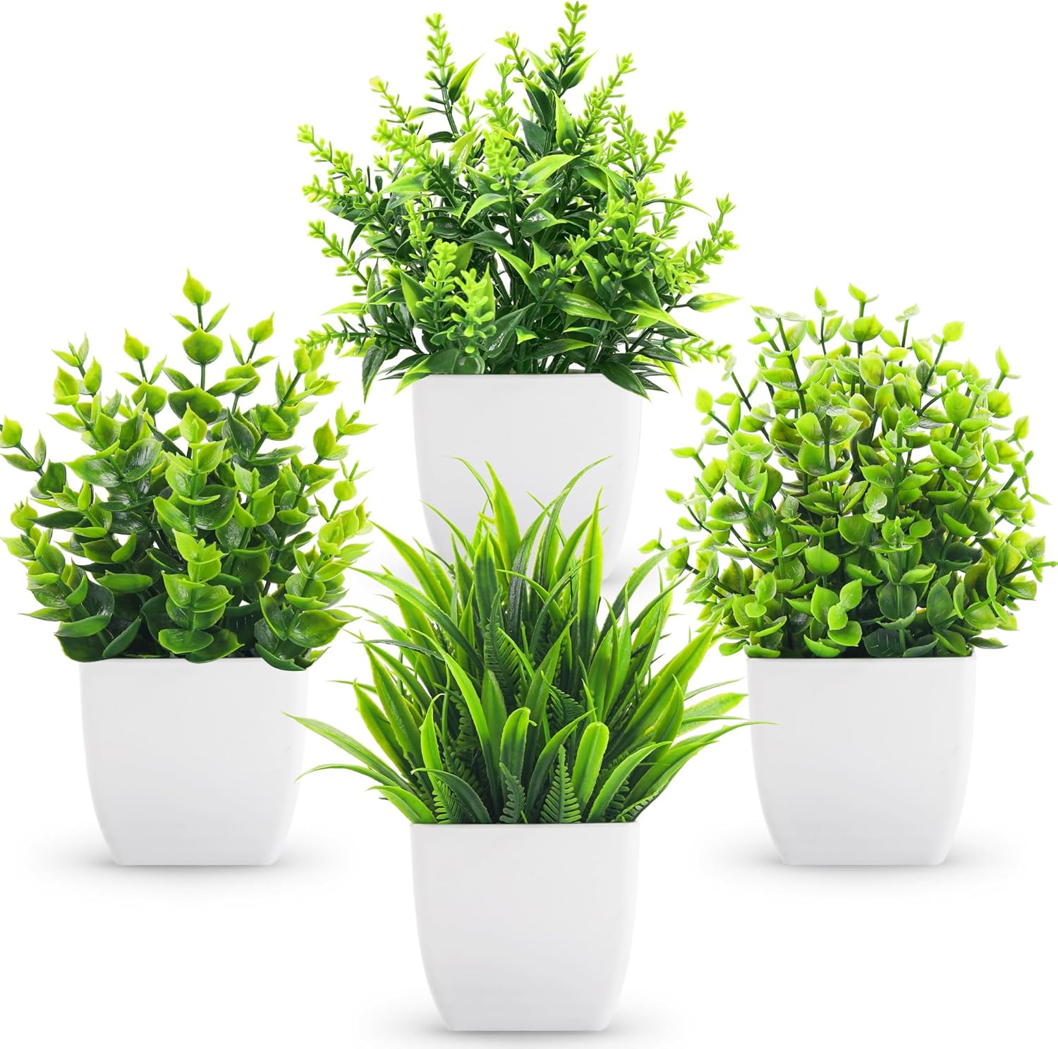 Der Rose 4 Pack Artificial Plants Indoor Decor