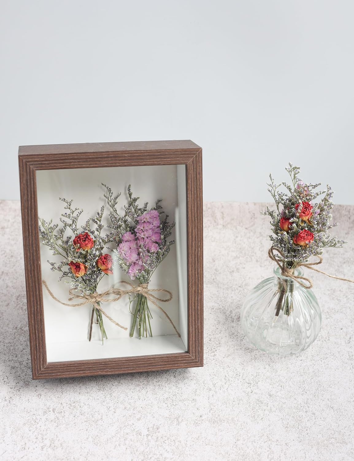 14pcs Dried Forget-me-not Bouquet With Stems