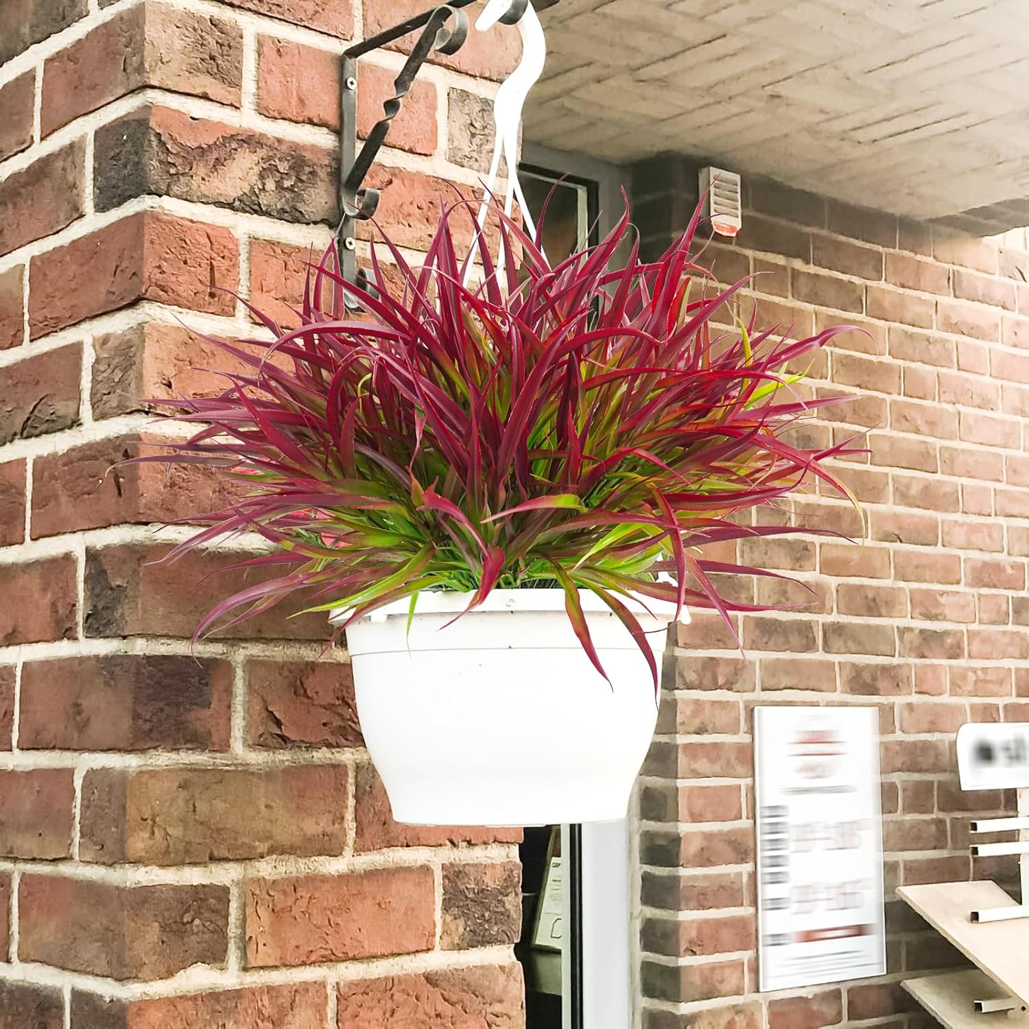 Uieke 6 Bundle Artificial Deep Red Plants