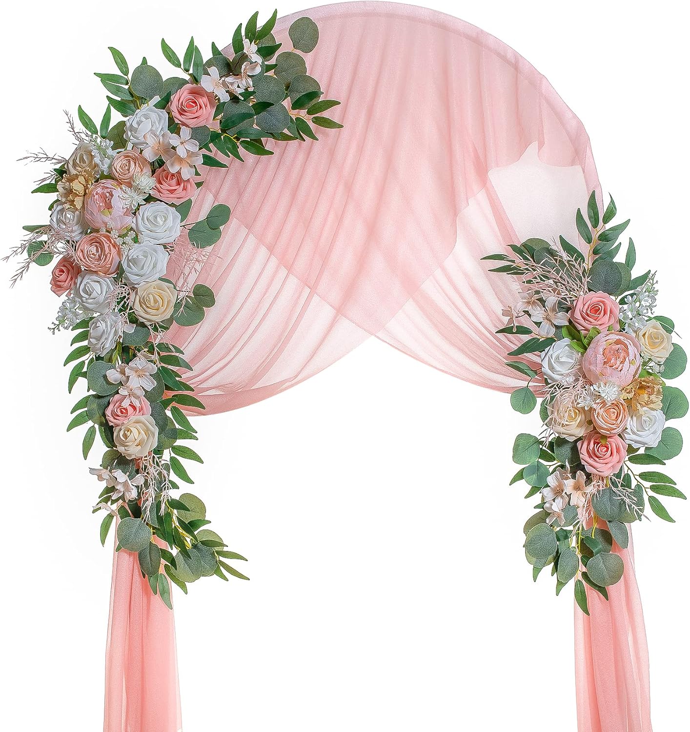 Lisuun Wedding Arch Artificial Flowers Decor Pack of 3