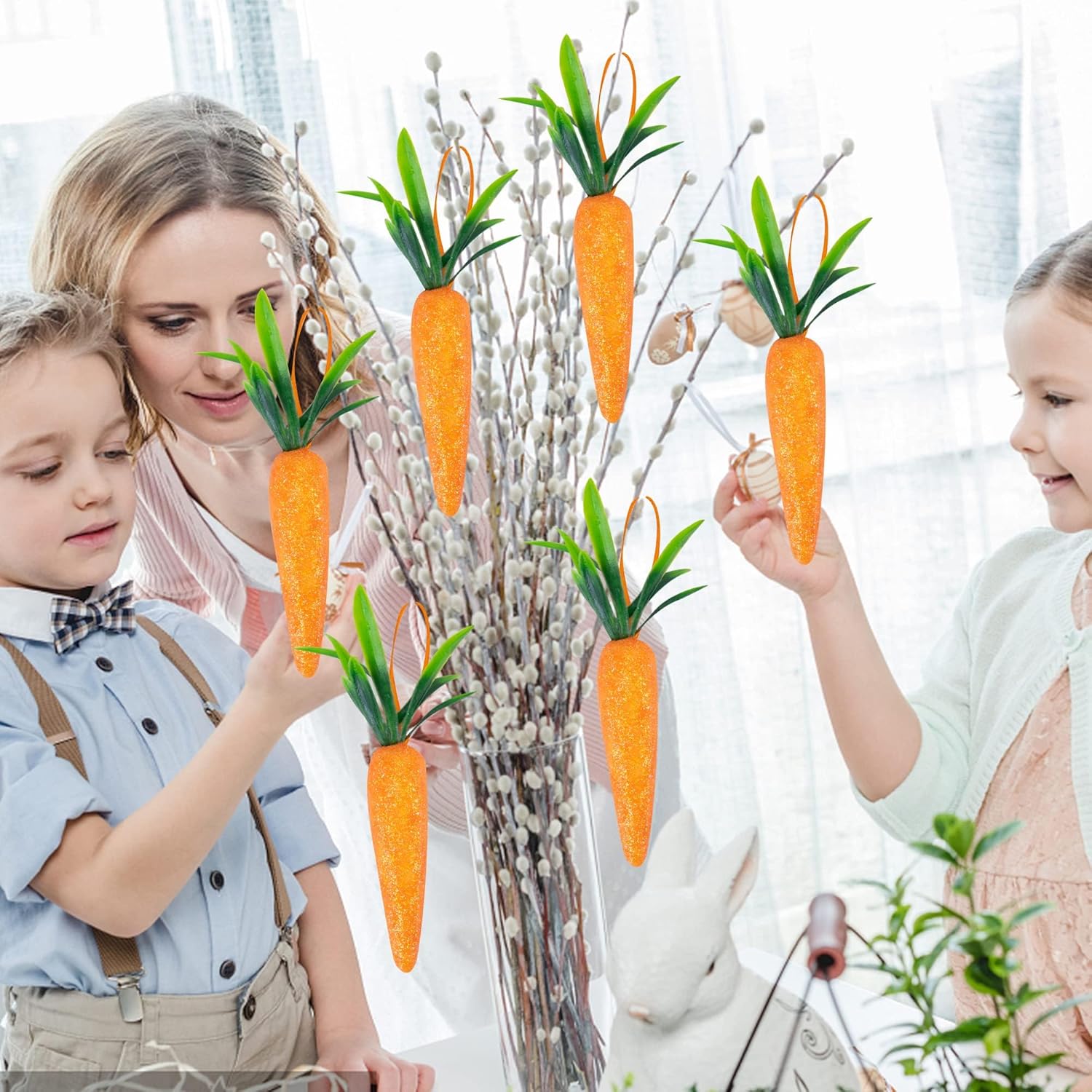 Wehhbtye 5 Inch Realistic Carrot Decorations - 30PCS