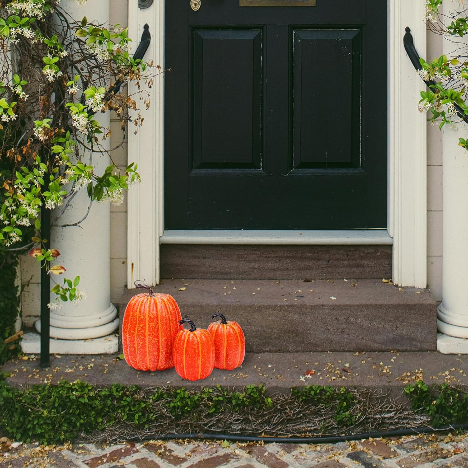 3pcs Artificial Foam Pumpkins DIY Halloween Decoration