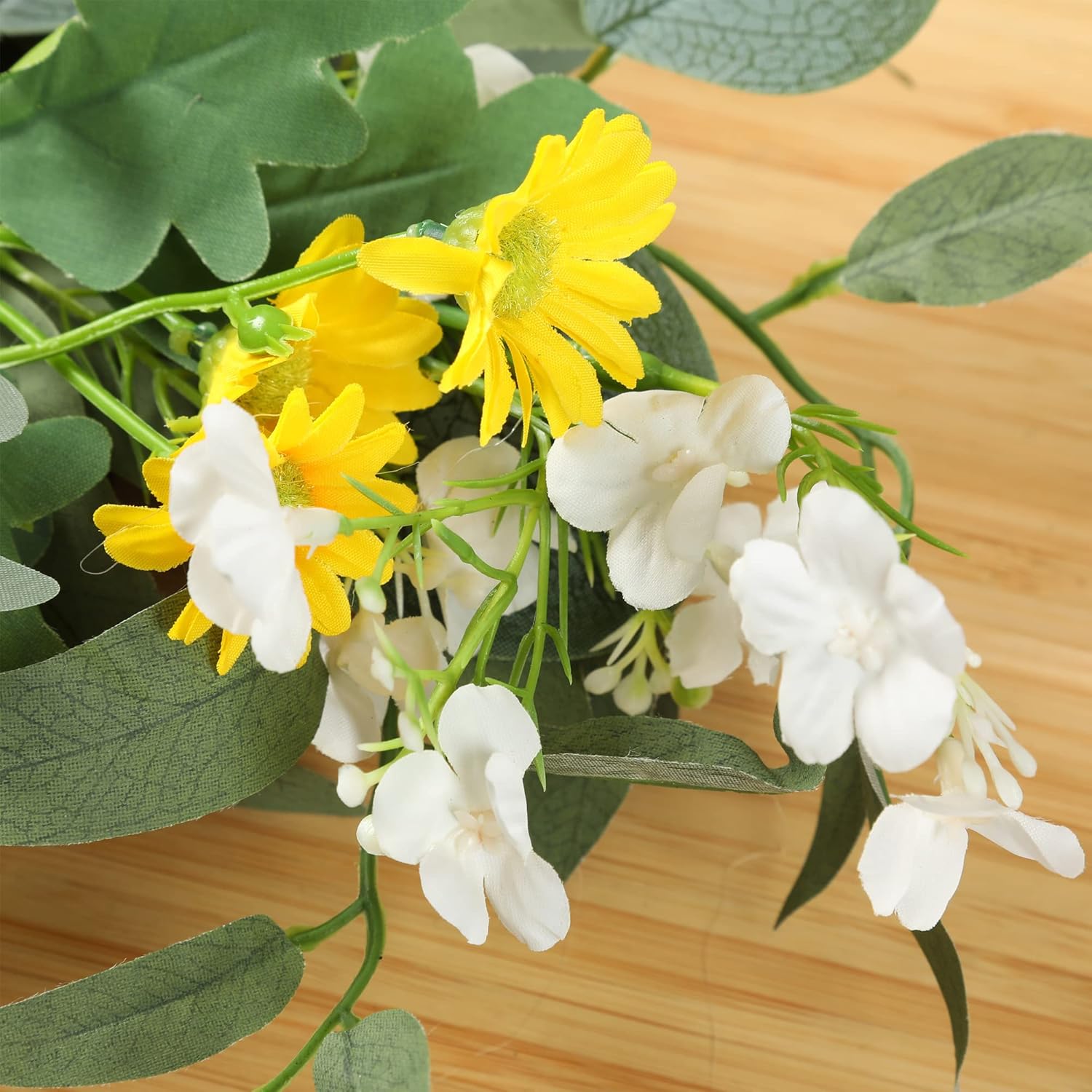 HW 2pcs Artificial Wedding Arch Flowers with Sunflower