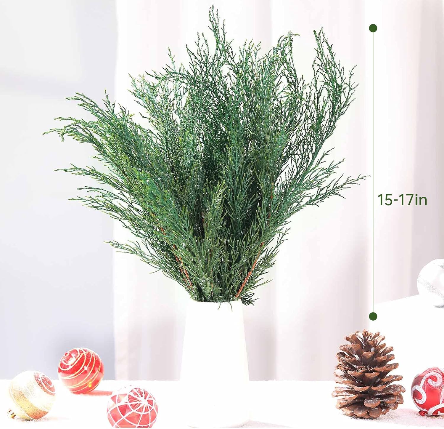 Preserved Real Pine Leaves Branches 17 for Christmas Decor