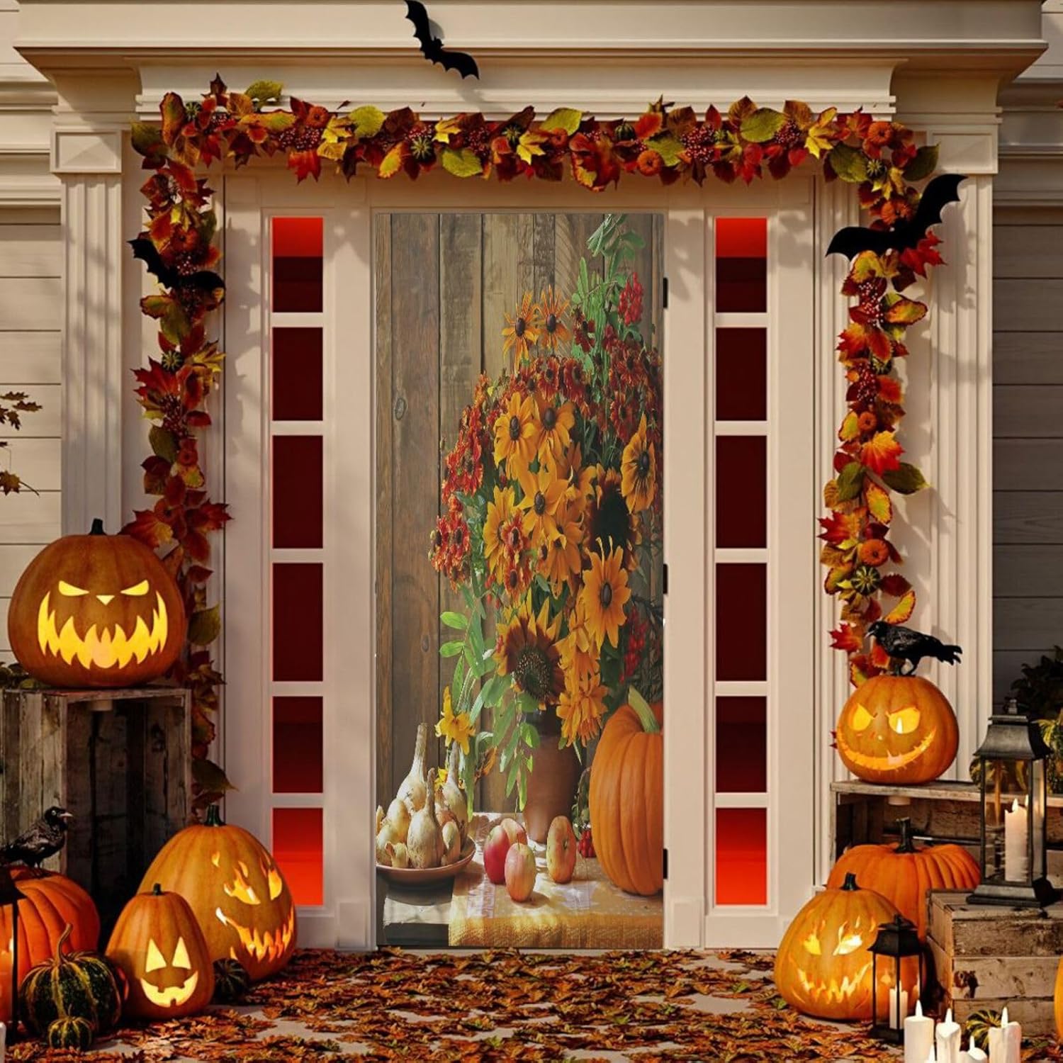 Susiyo Yellow Bouquet Door Cover 35x79 Inch