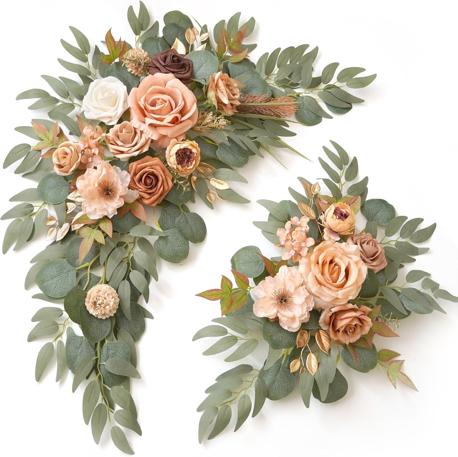 Terracotta Wedding Sign Faux Flower Swag Pack of 2
