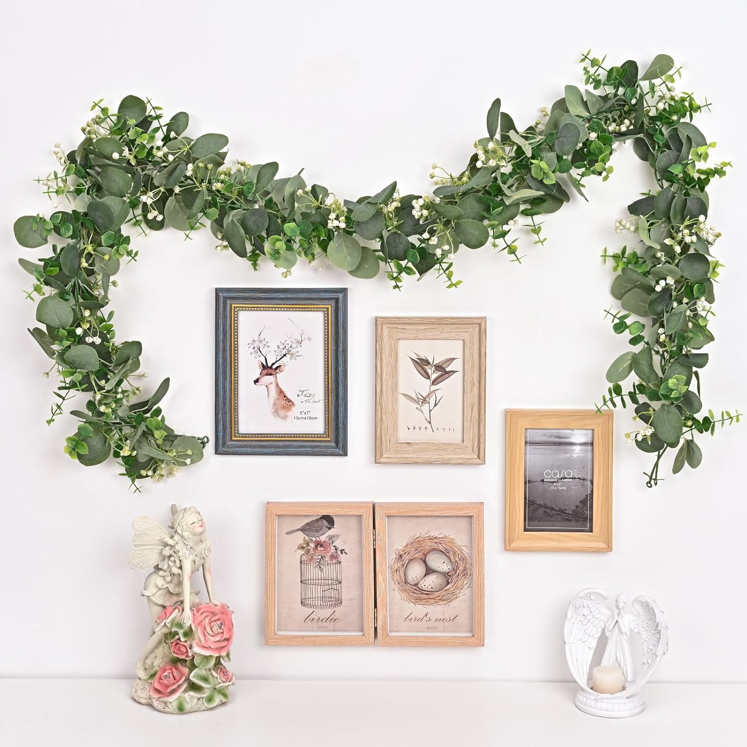 Dolicer 4 Pack 6FT Artificial Eucalyptus Garland