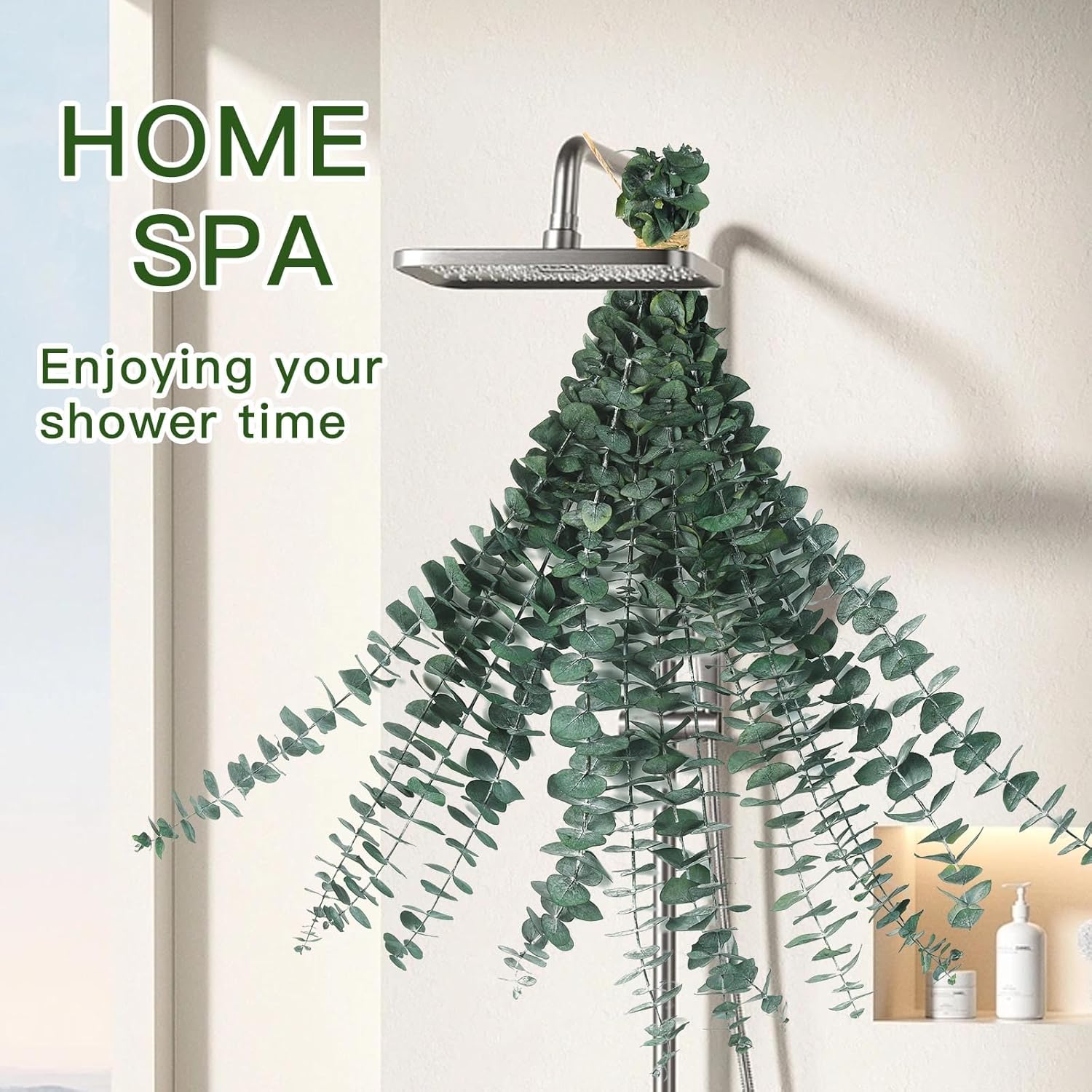 20 Pcs Dried Eucalyptus Stems for Spa Bathroom Decor