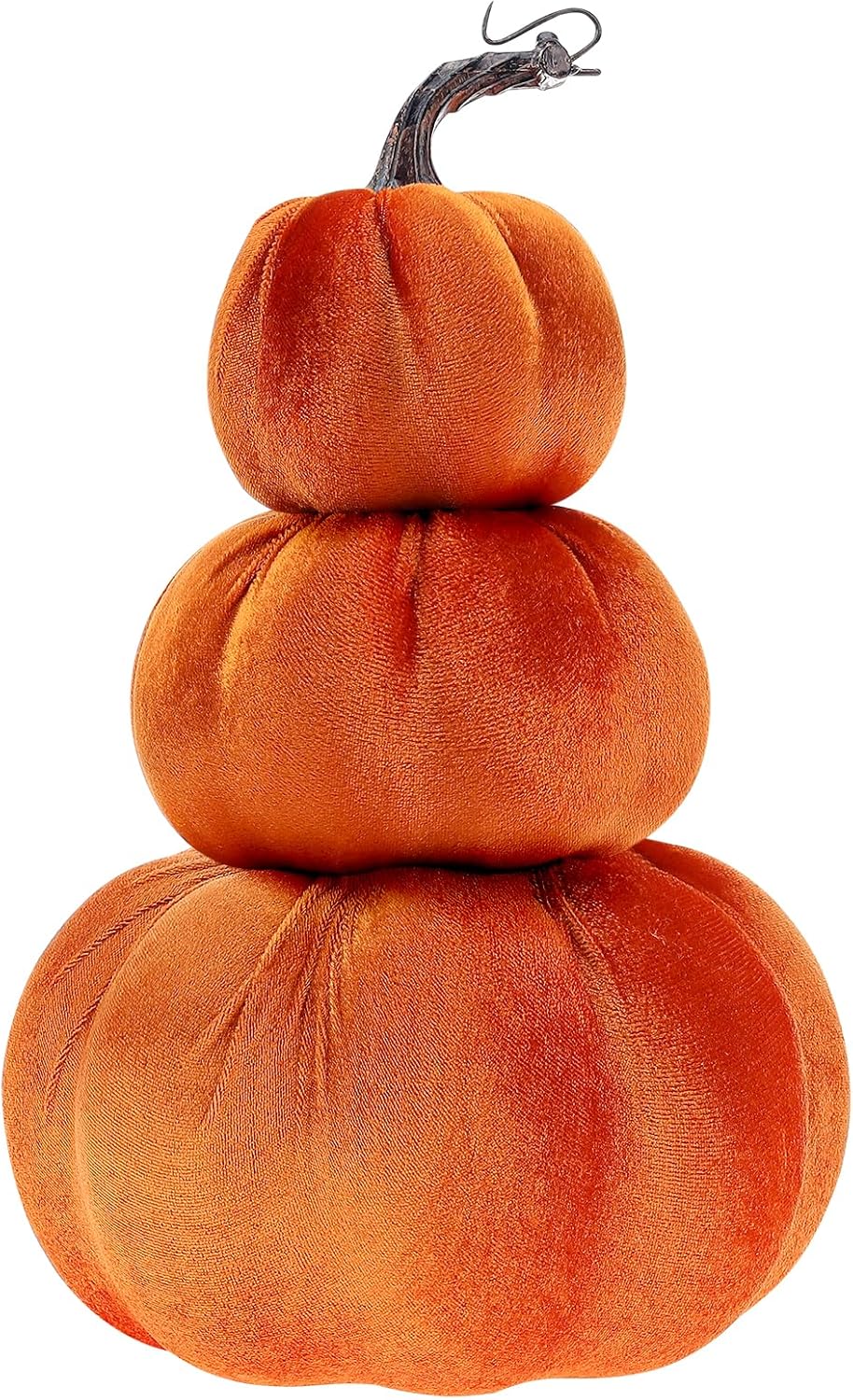 Gresorth 126 Inch Artificial Velvet Pumpkin Tower