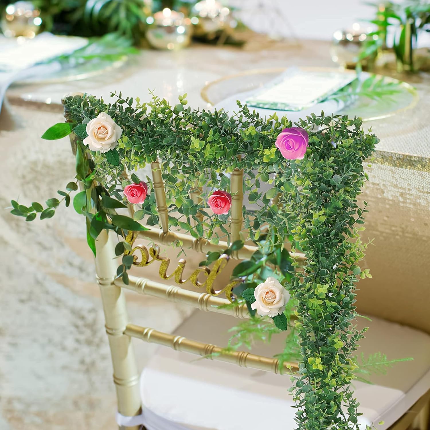 Artflower 3 Pack Artificial Eucalyptus Garland