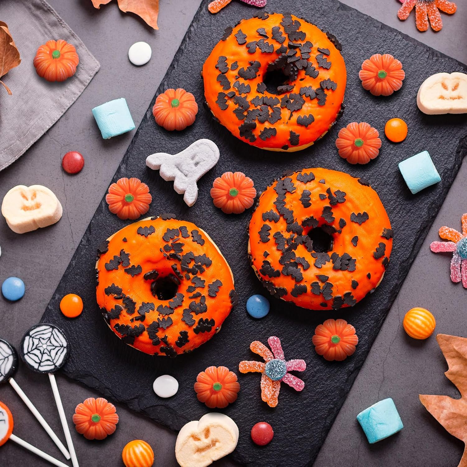 Sasylvia 200 Fall Mini Pumpkins Decorations Orange