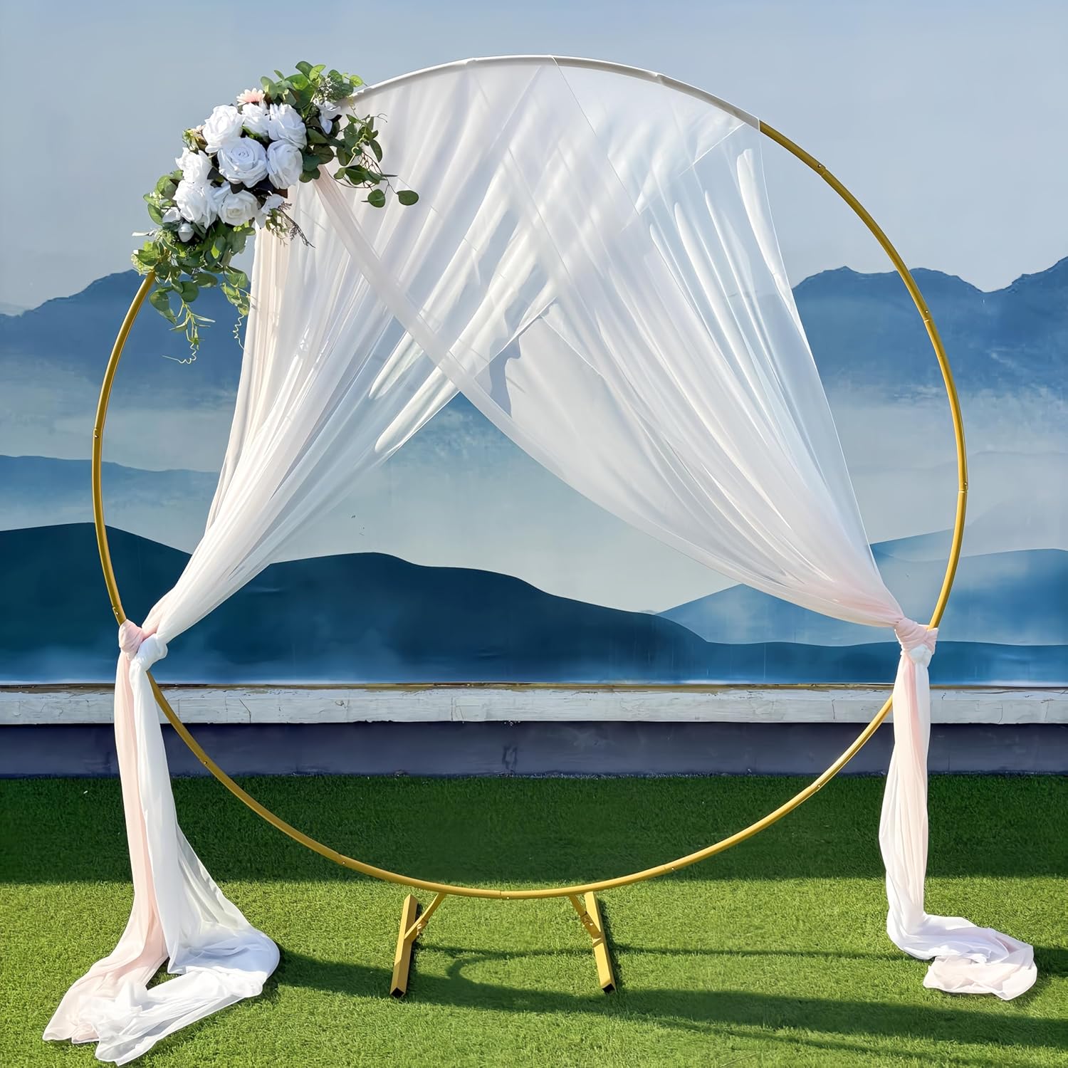 Wedding Arch Flowers Artificial Silk Floral Swag for Lintel 30 Inch
