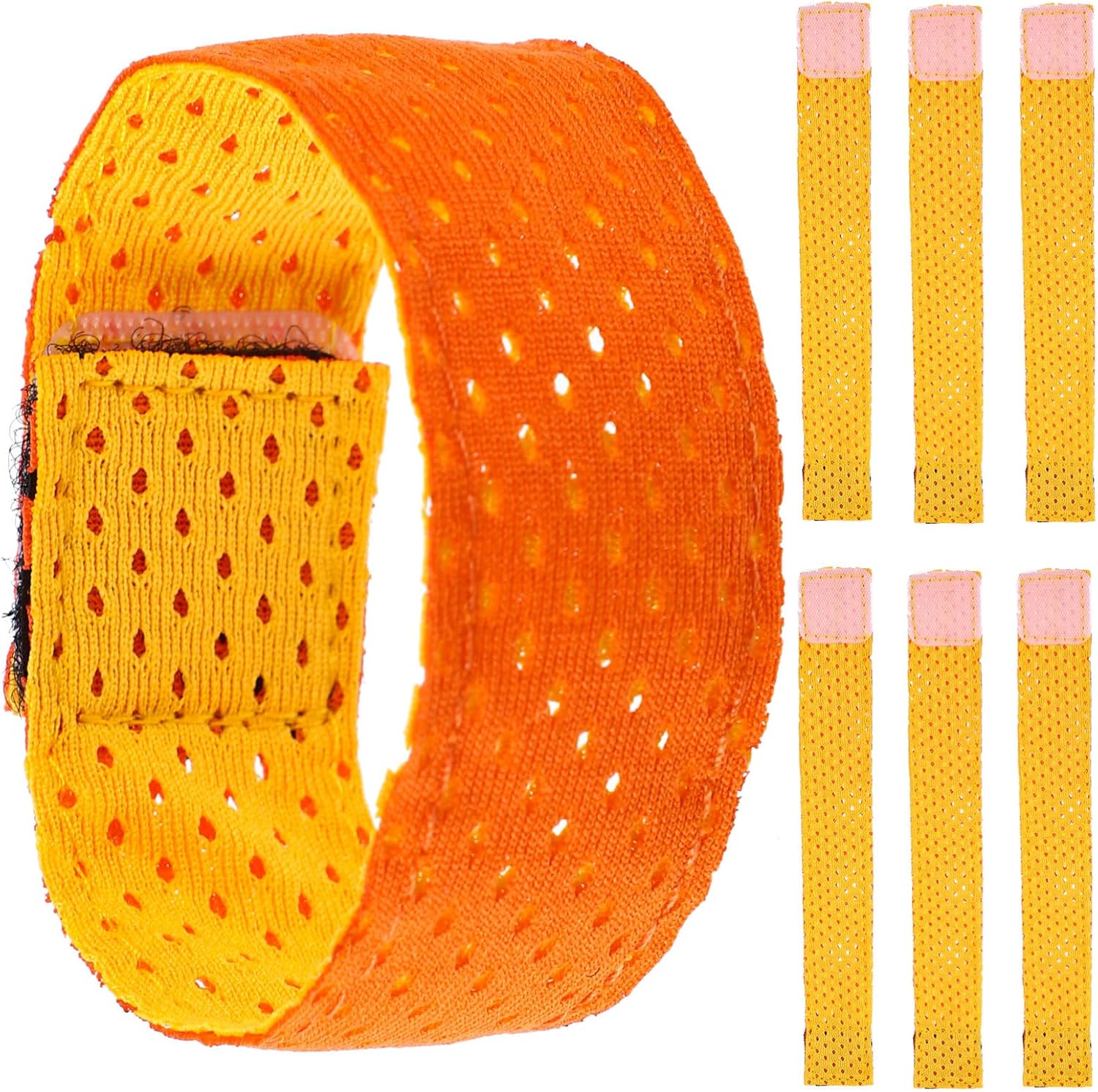 Sosoport 6pcs Elastic Cuff Straps for Sports Shirts