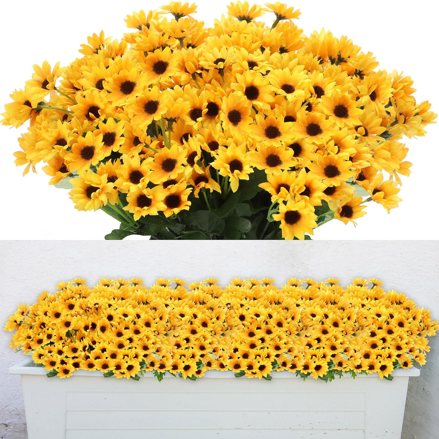 Hotop 24 Artificial Sunflower Flowers Set