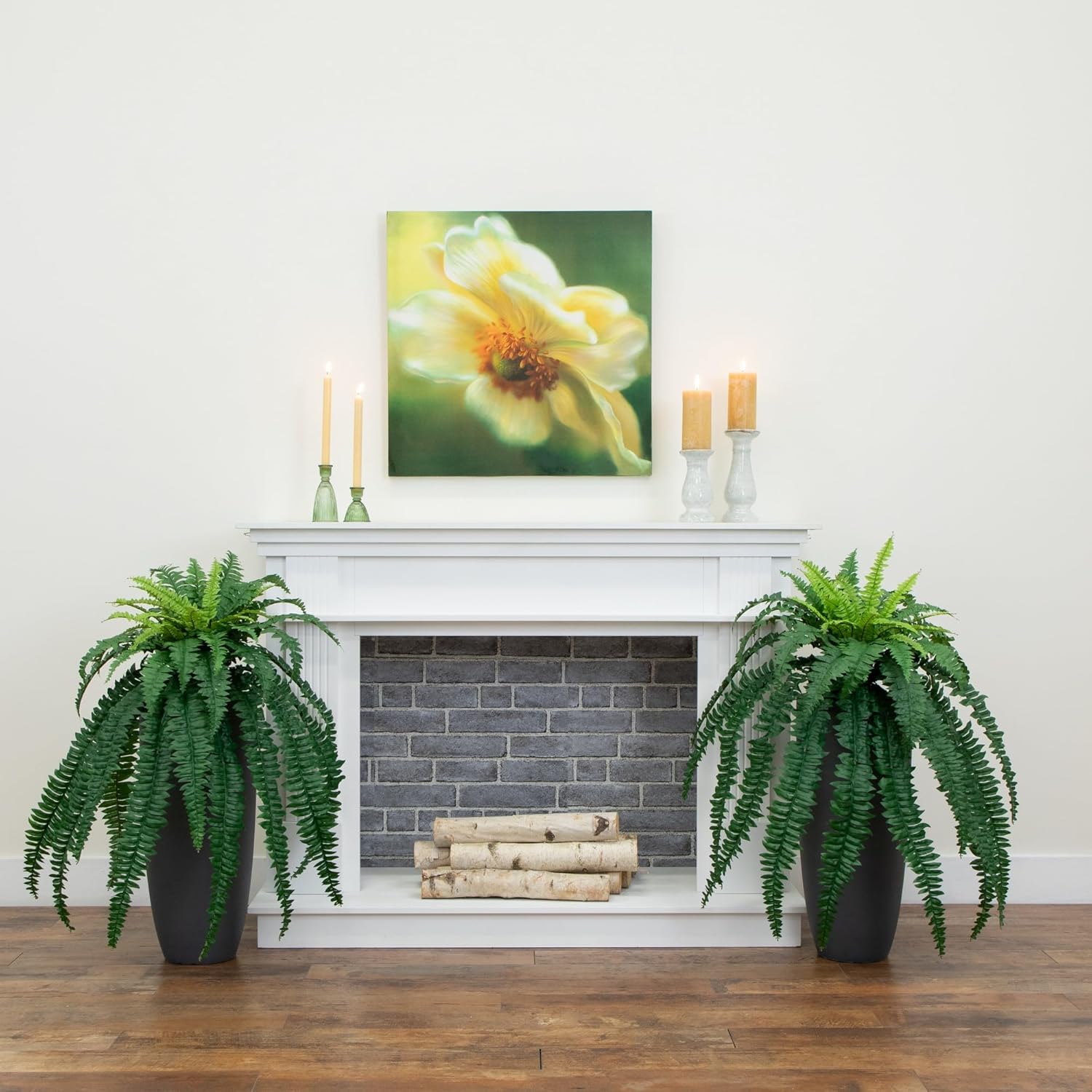 Nearly Natural 35 Inch Boston Fern Artificial Set of 2