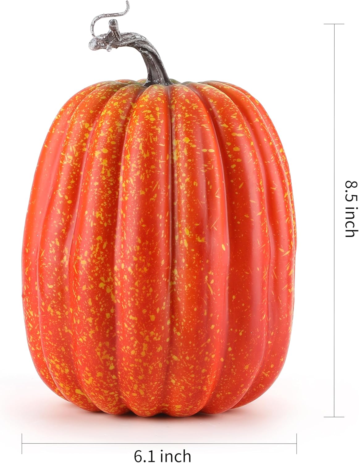 WESAPPINC 2PCS Large Orange Artificial Pumpkins for Seasonal Decor