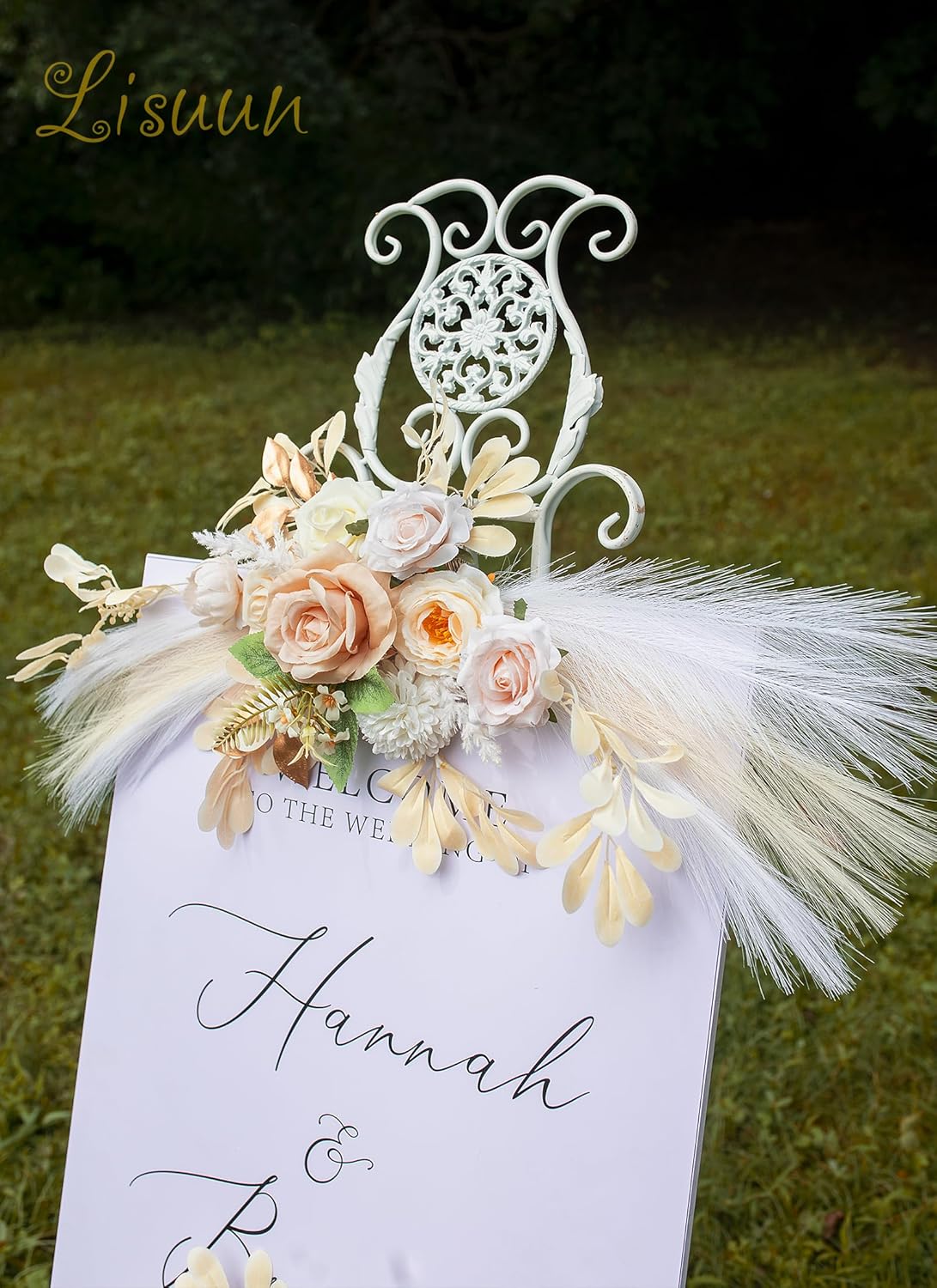 Lisuun Wedding Arch Artificial Flowers Pack of 2
