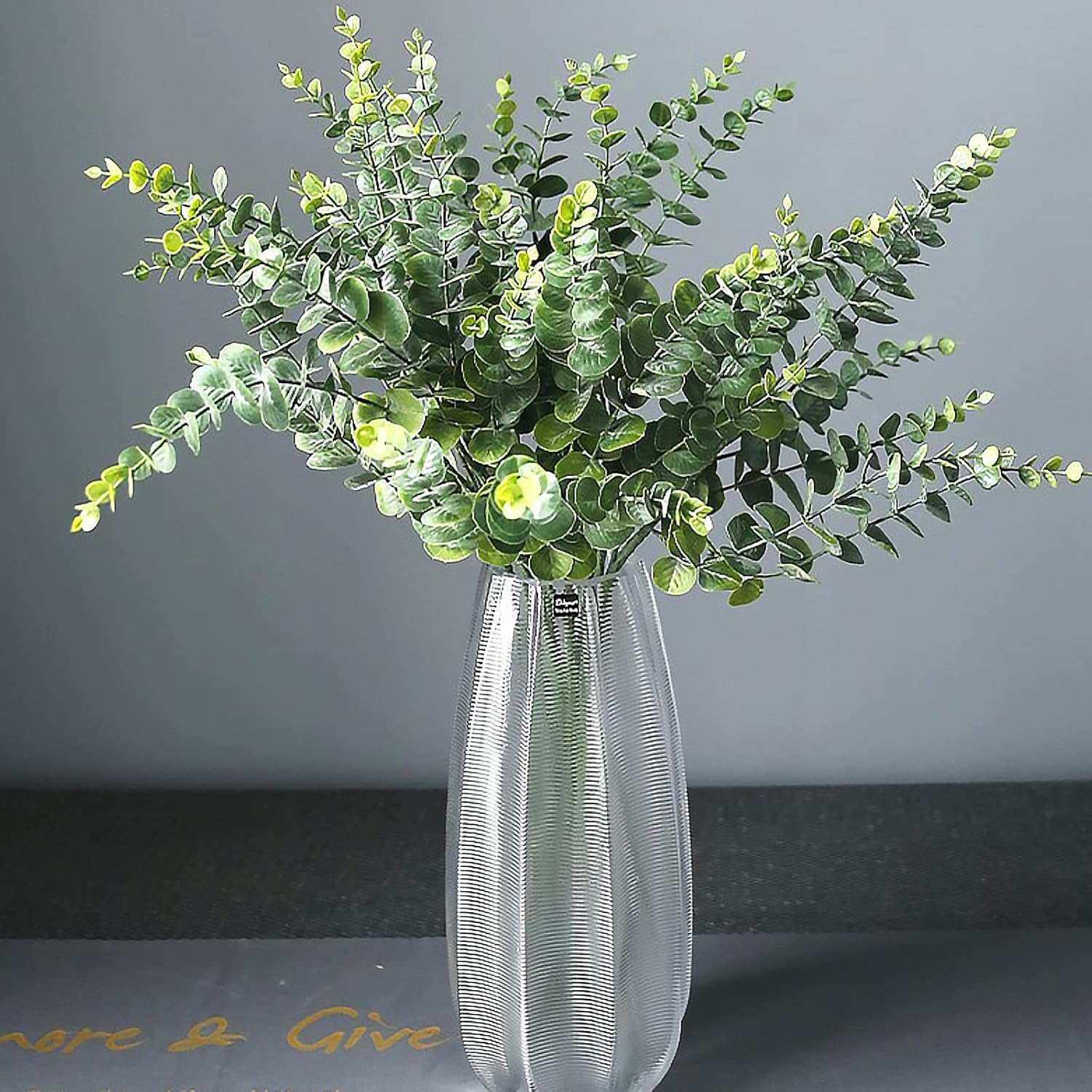 ABAJI Artificial Eucalyptus Greenery with Frost