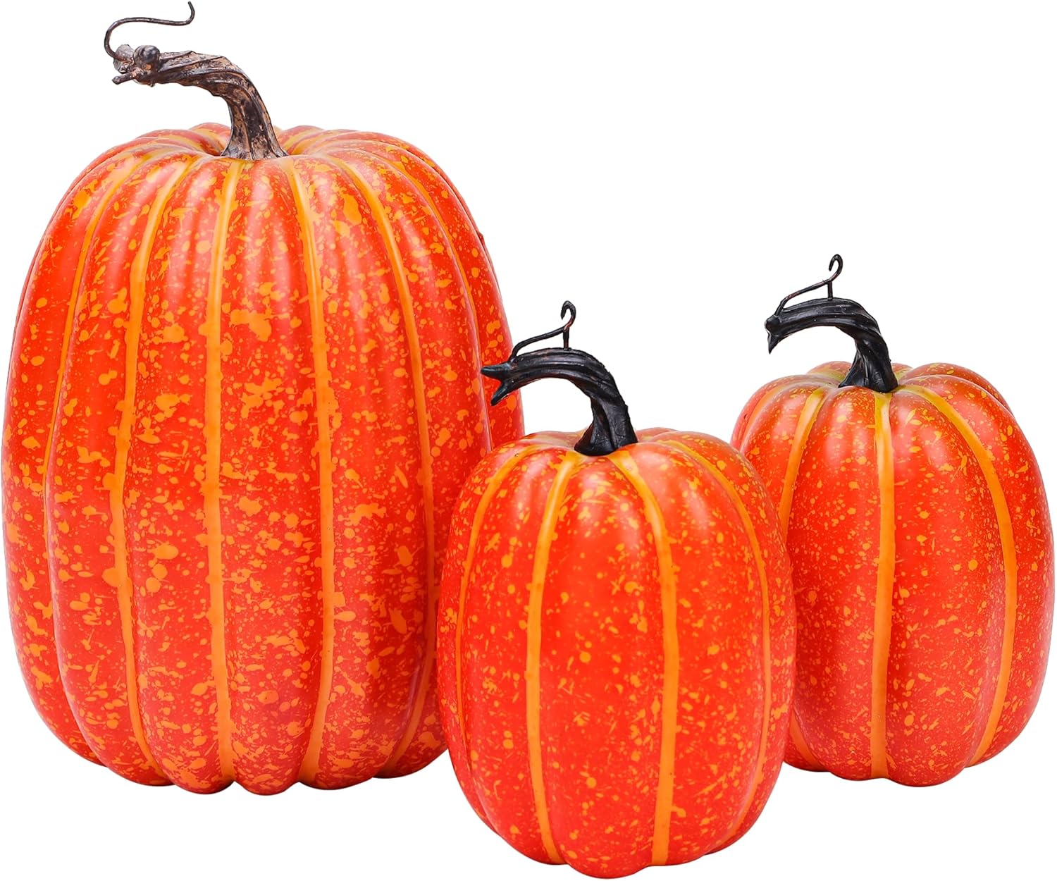 3pcs Artificial Foam Pumpkins DIY Halloween Decoration