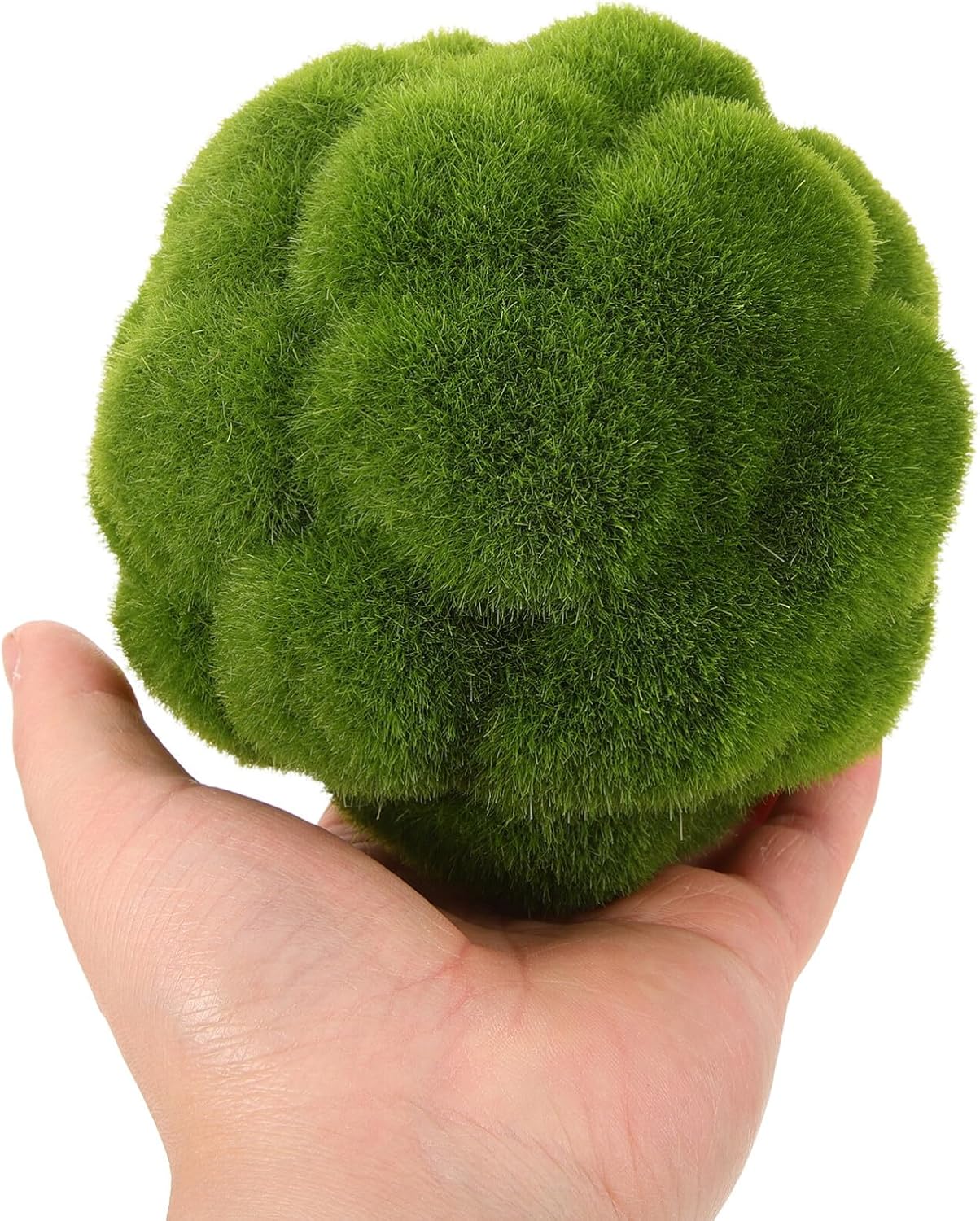 STOBAZA 4pcs Artificial Green Moss Balls for Decor
