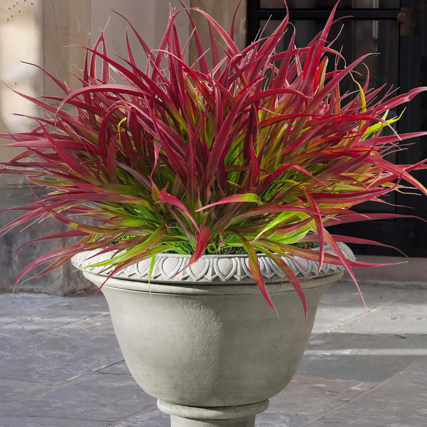 Uieke 6 Bundle Artificial Deep Red Plants