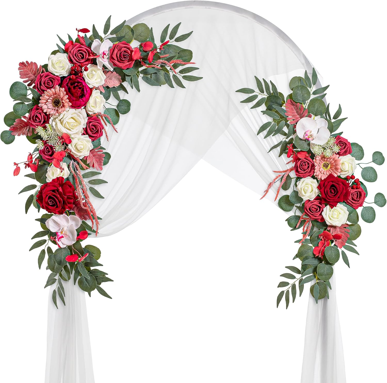 Wedding Arch Flowers Artificial Decor 3pcs Set