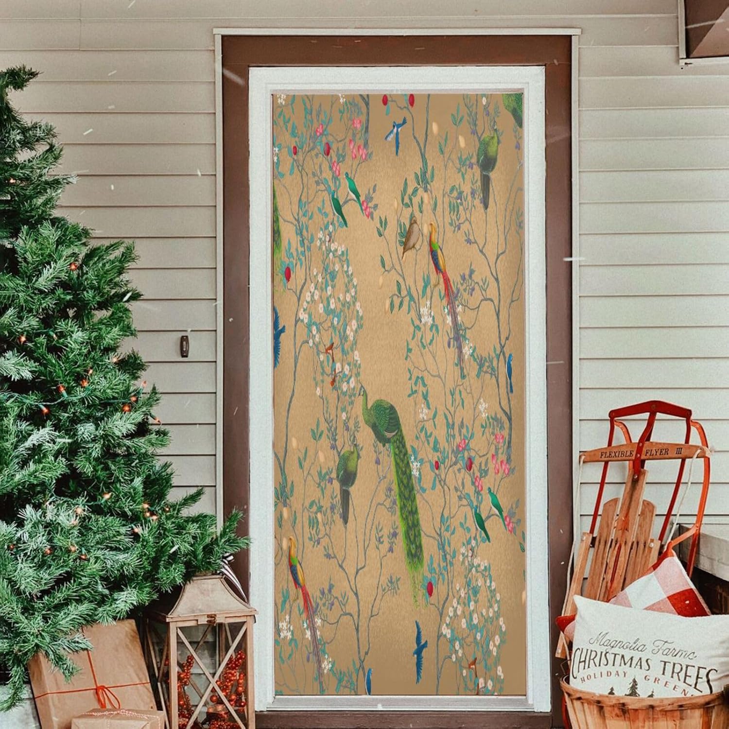 Susiyo Chinoiserie Halloween Door Cover 32x79 in