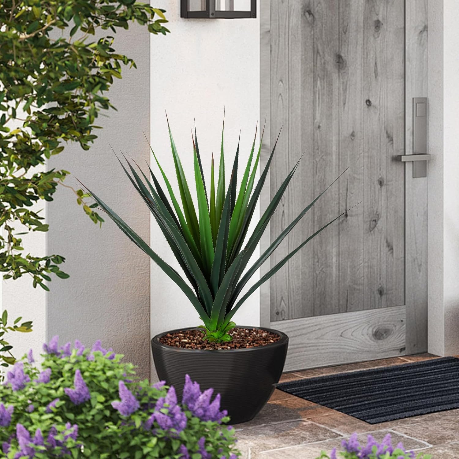 JUSTOYOU 3FT Realistic Agave Plant Artificial