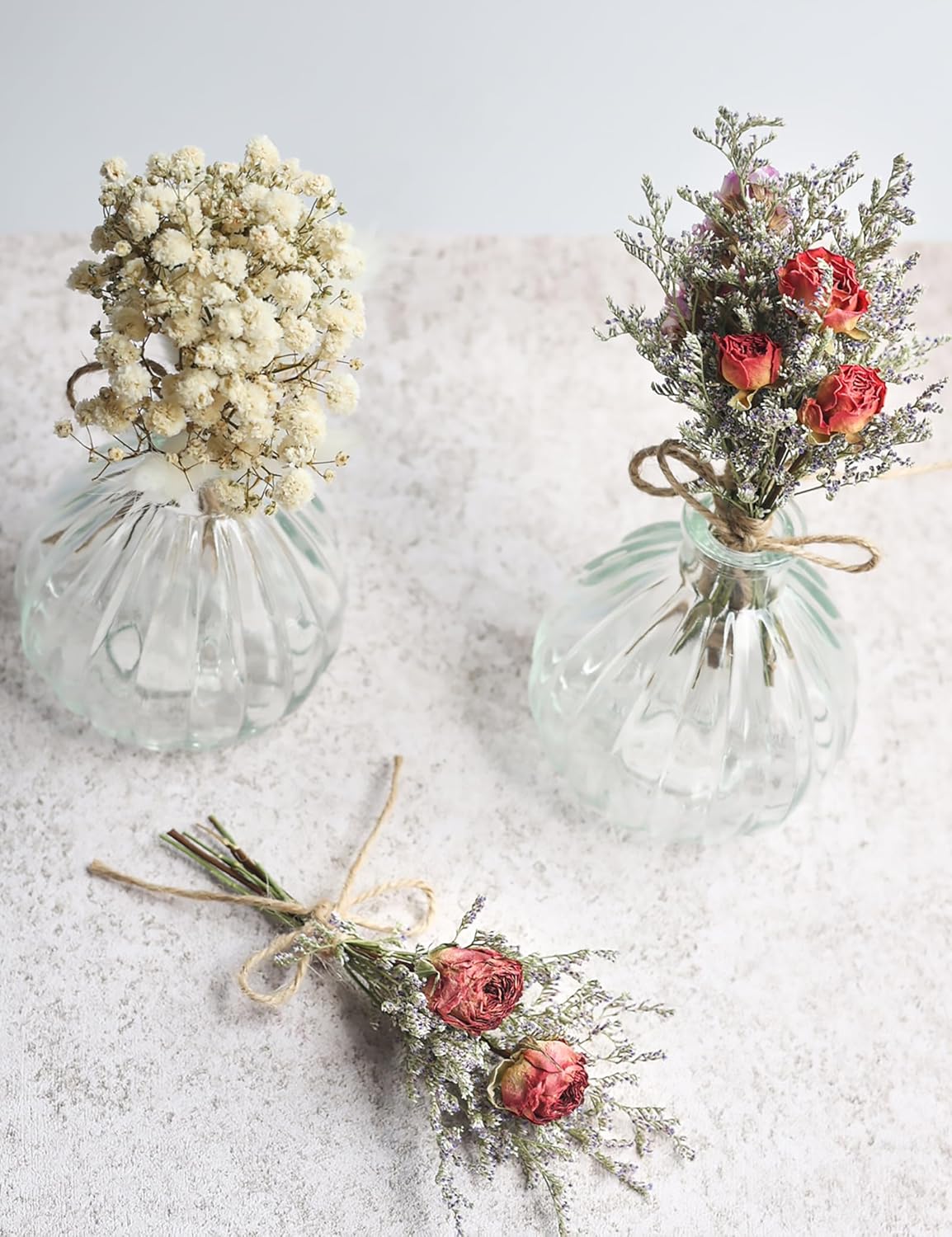14pcs Dried Forget-me-not Bouquet With Stems