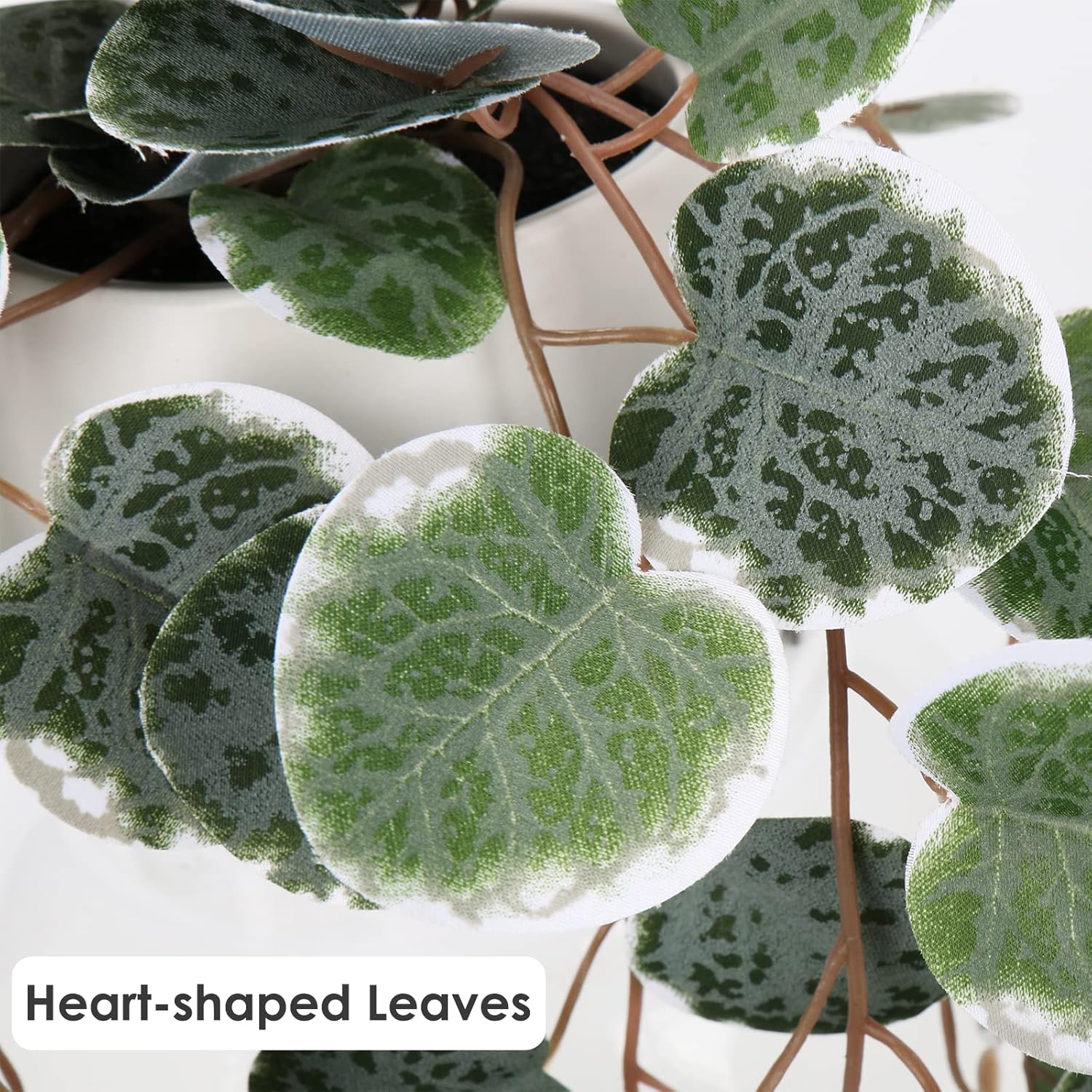 Briful Faux String of Hearts Plant 17 Inch Hanging Decor