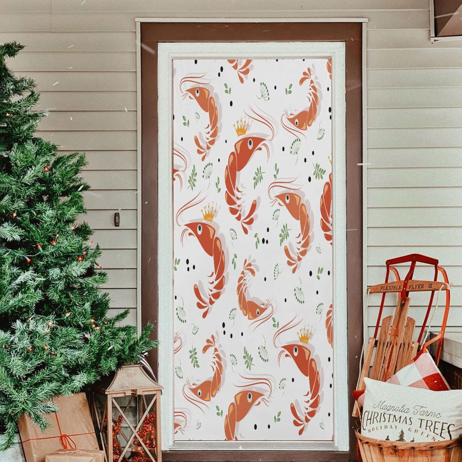 Susiyo King Prawns Halloween Door Cover Decoration