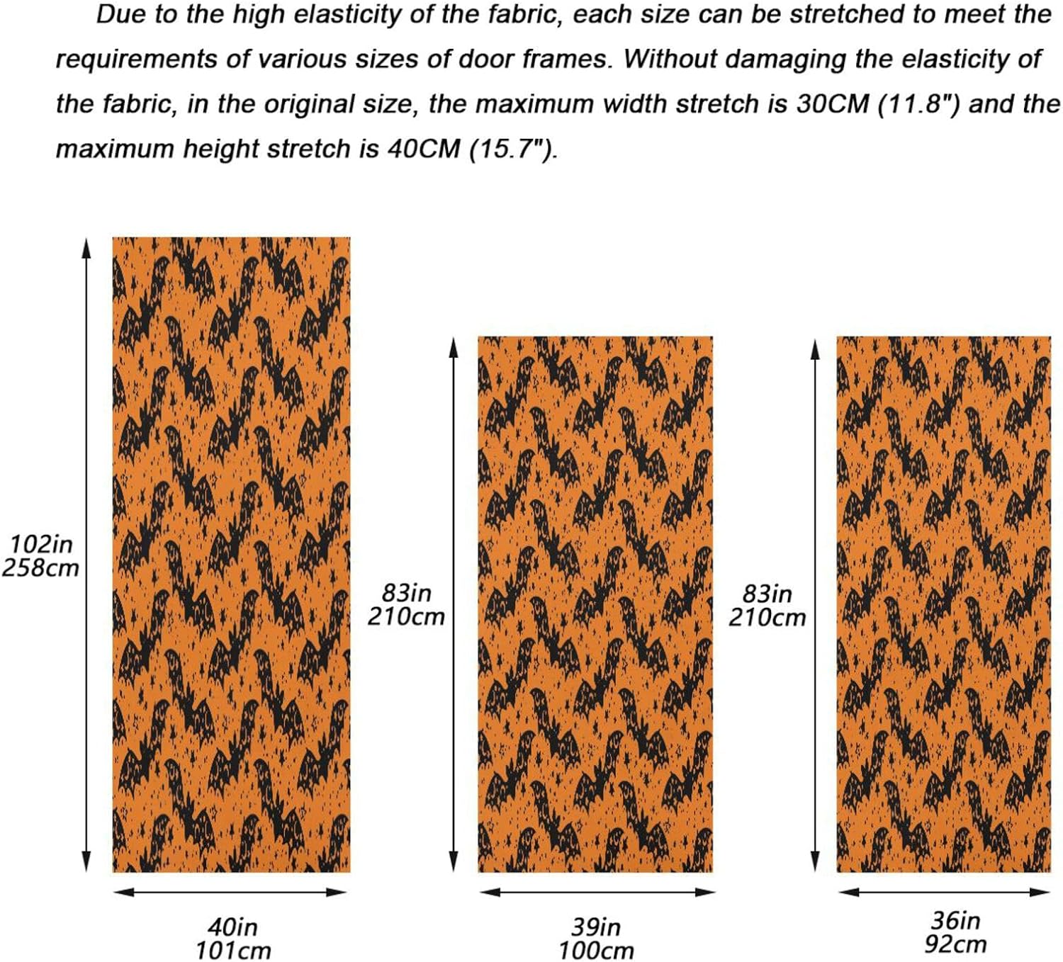 Susiyo Many Bats Halloween Door Cover