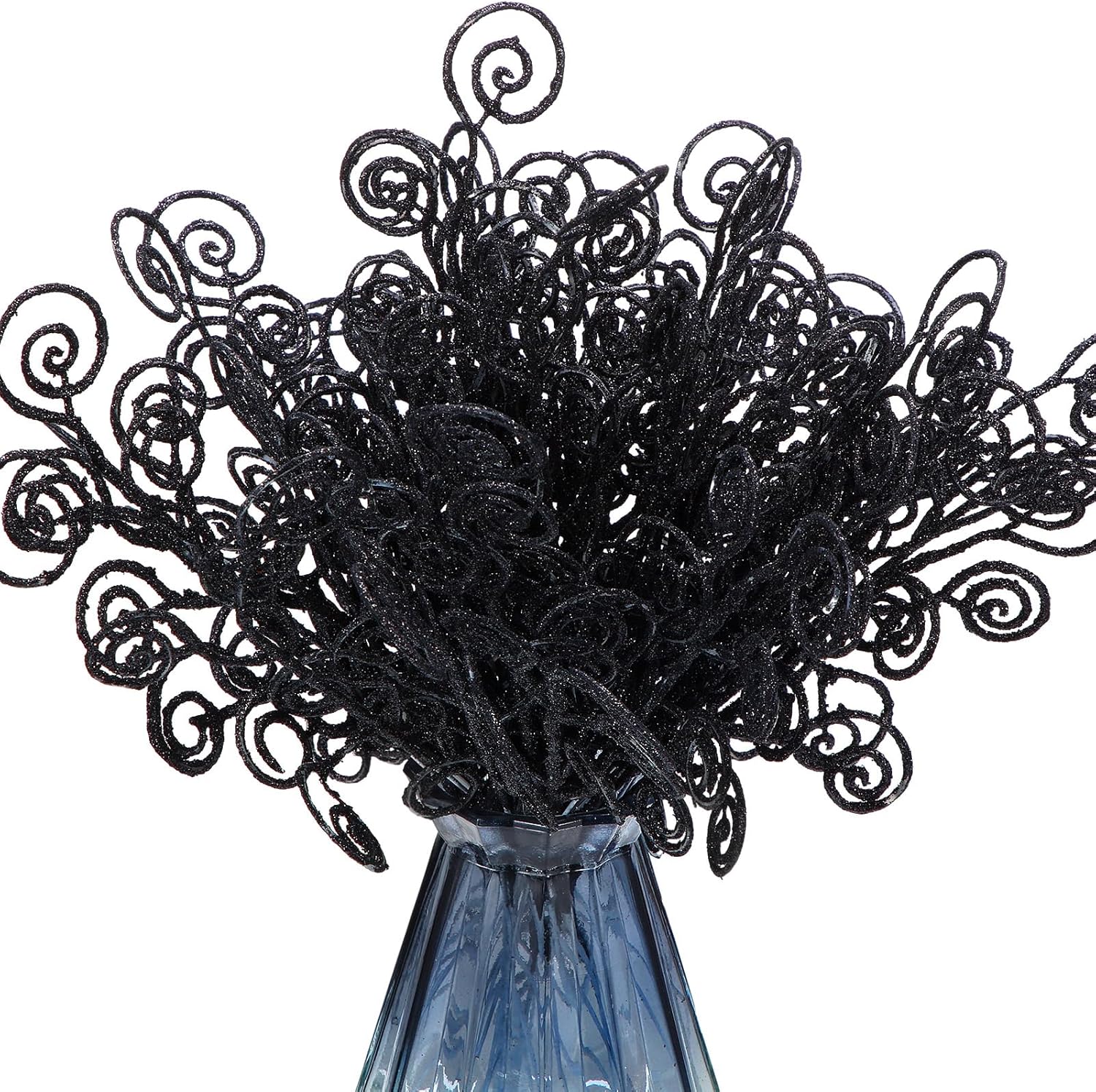 Ysleen 50 Pcs Glitter Tree Picks and Twigs for Wreaths and Vases