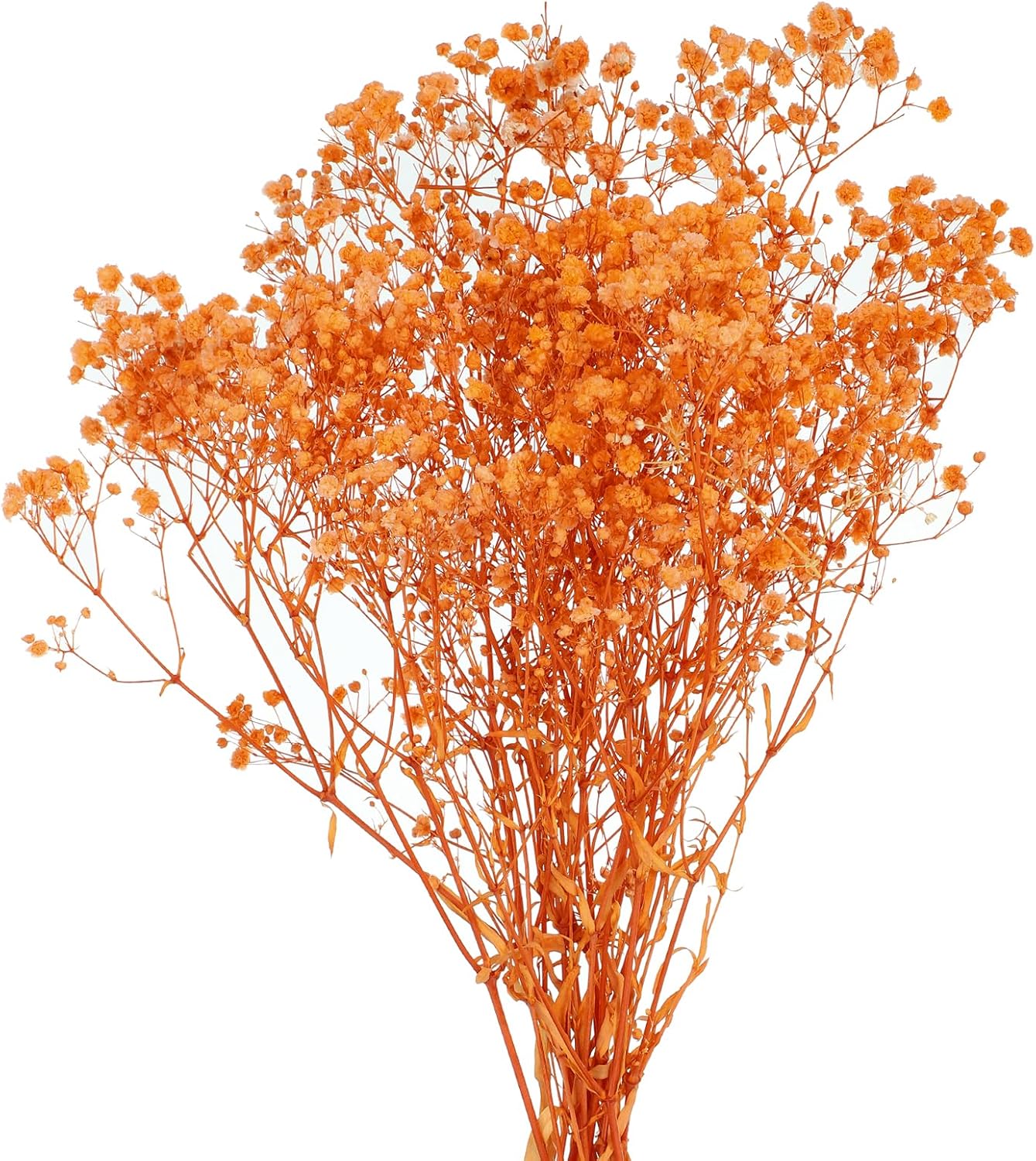 MECCANIXITY Artificial Orange Babys Breath Flowers 12 Inch