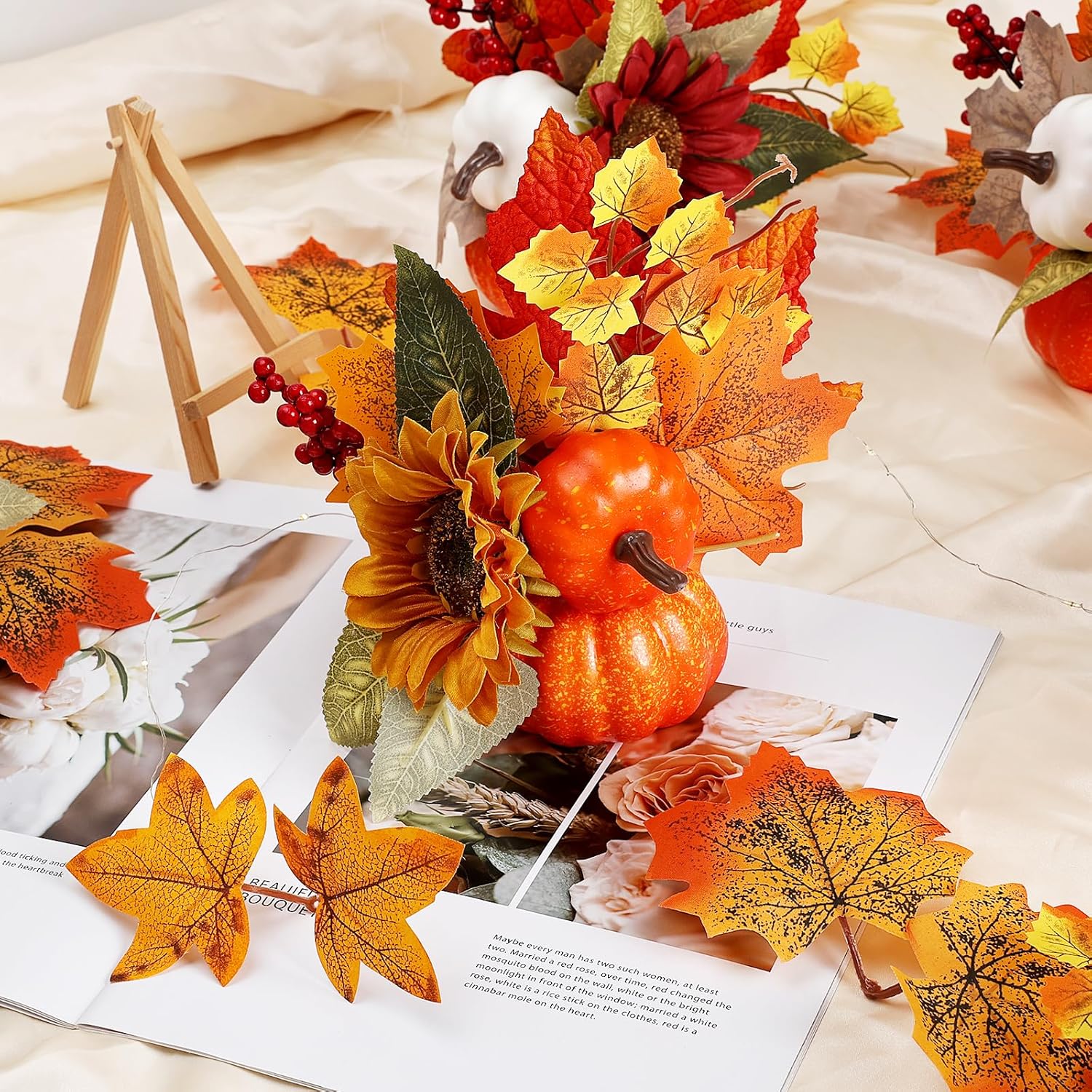 6 Pcs Fall Decorations Centerpieces for Thanksgiving