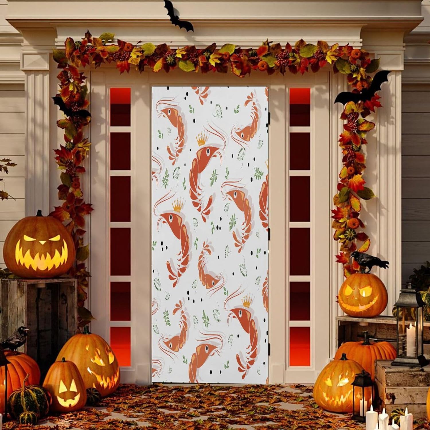 Susiyo King Prawns Halloween Door Cover Decoration