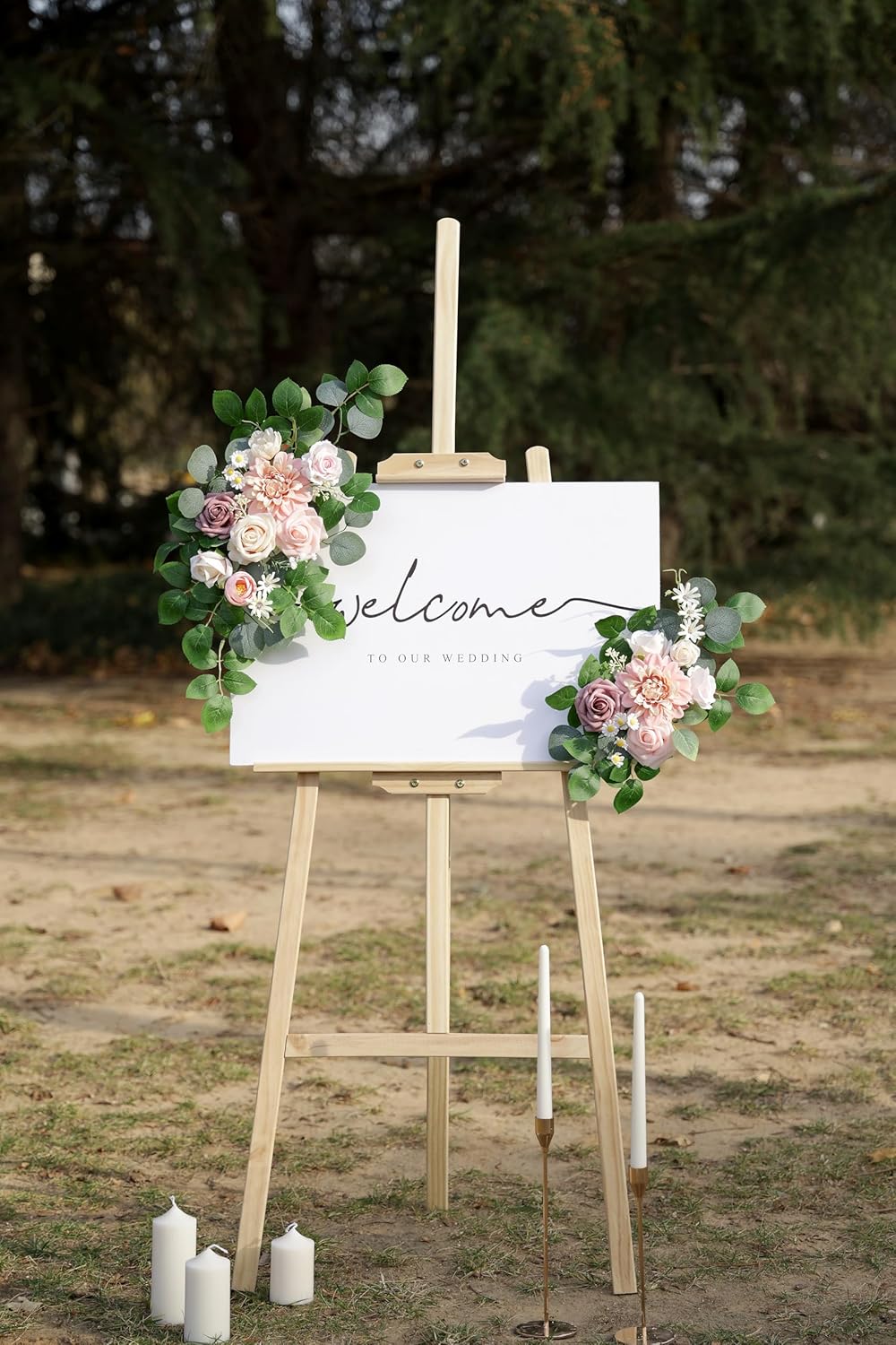 Flrunwu Artificial Flowers Decor Pack of 2