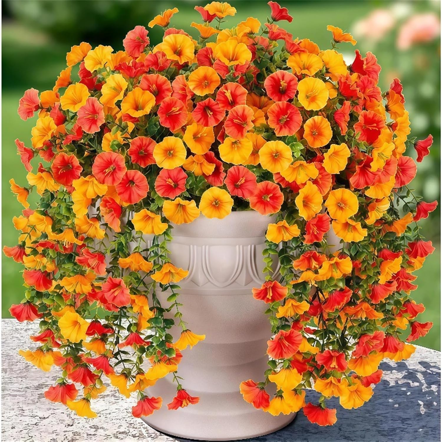 4Pack Realistic Glory Artificial Hanging Flowers